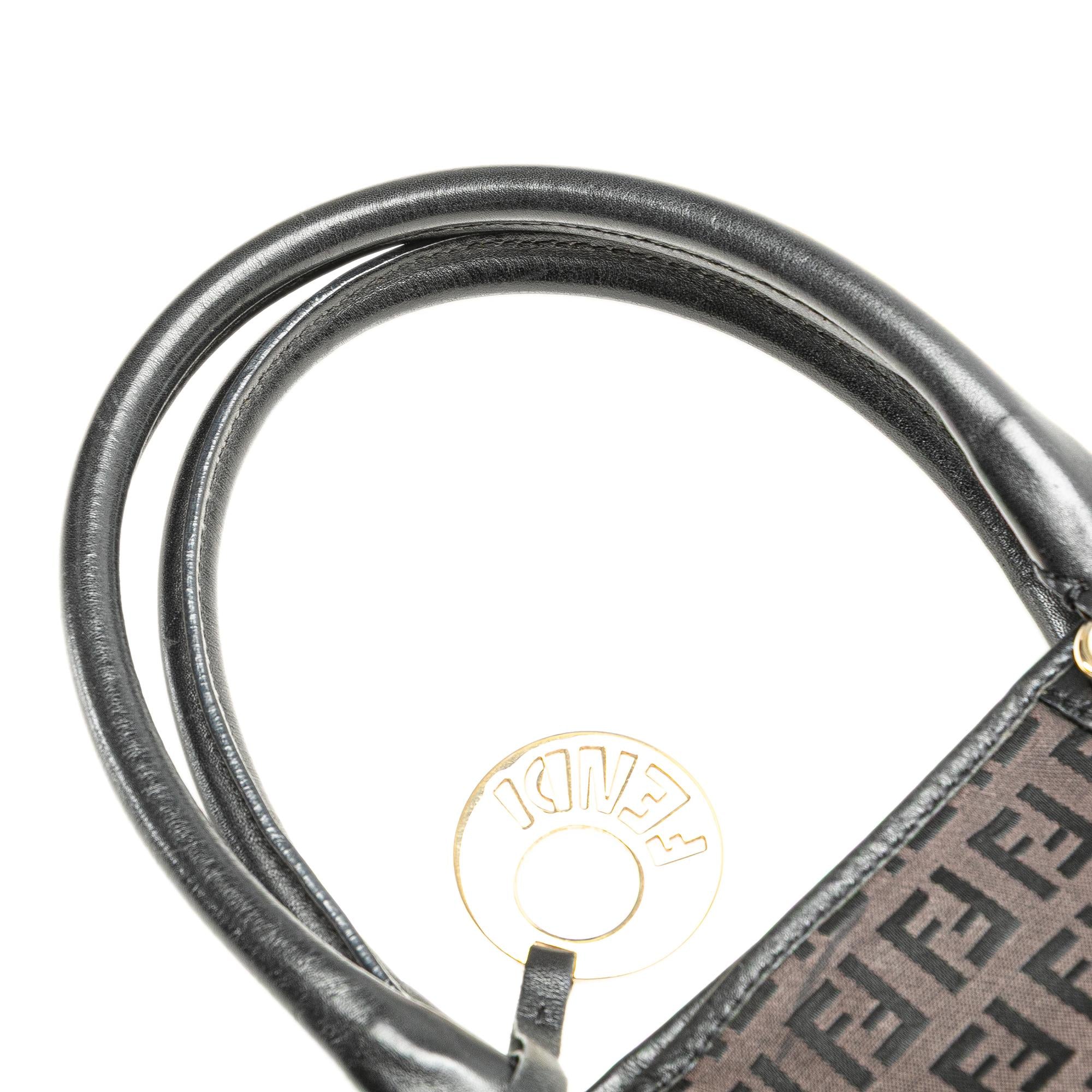 Fendi Zucchino Canvas Chef Shopping Tote