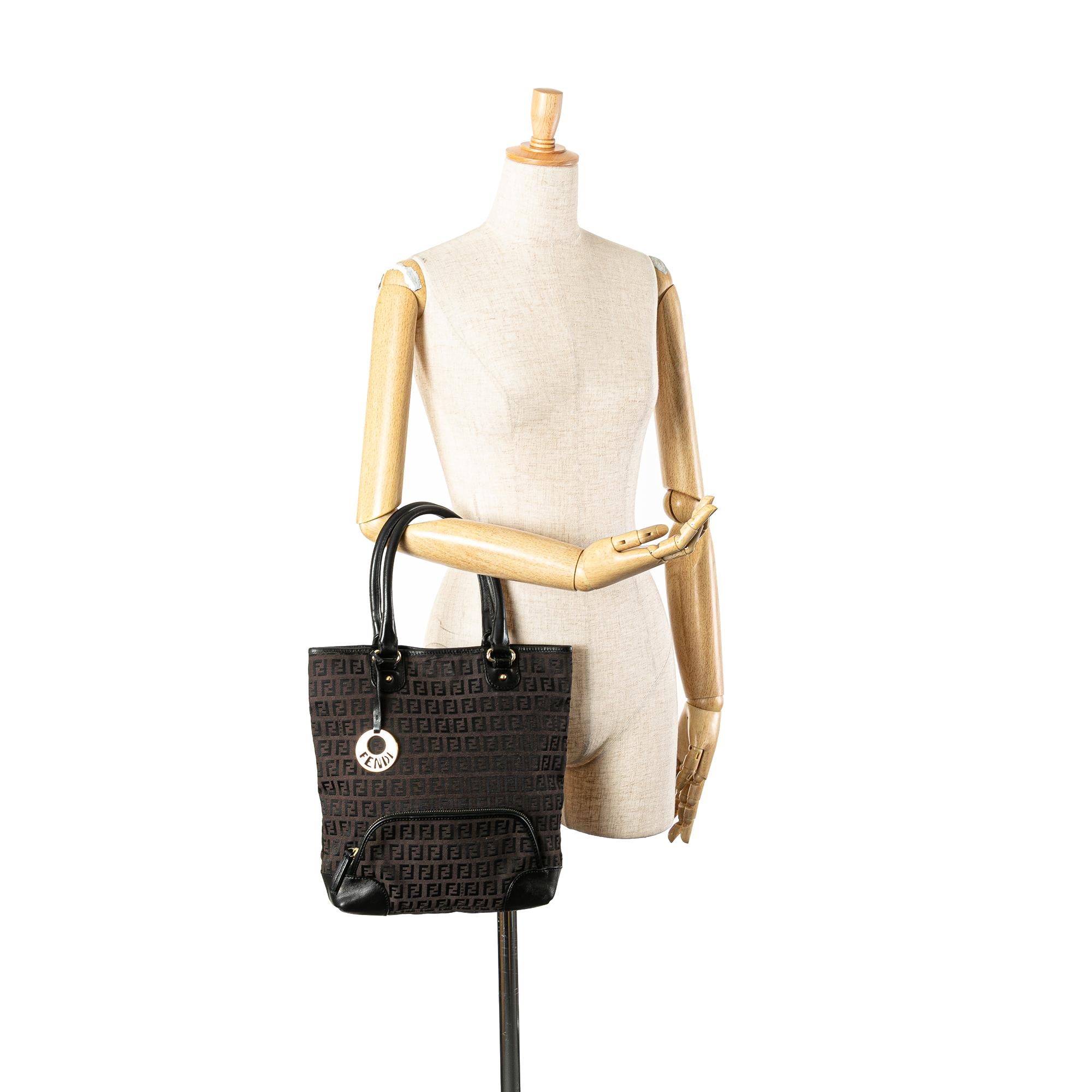 Fendi Zucchino Canvas Chef Shopping Tote