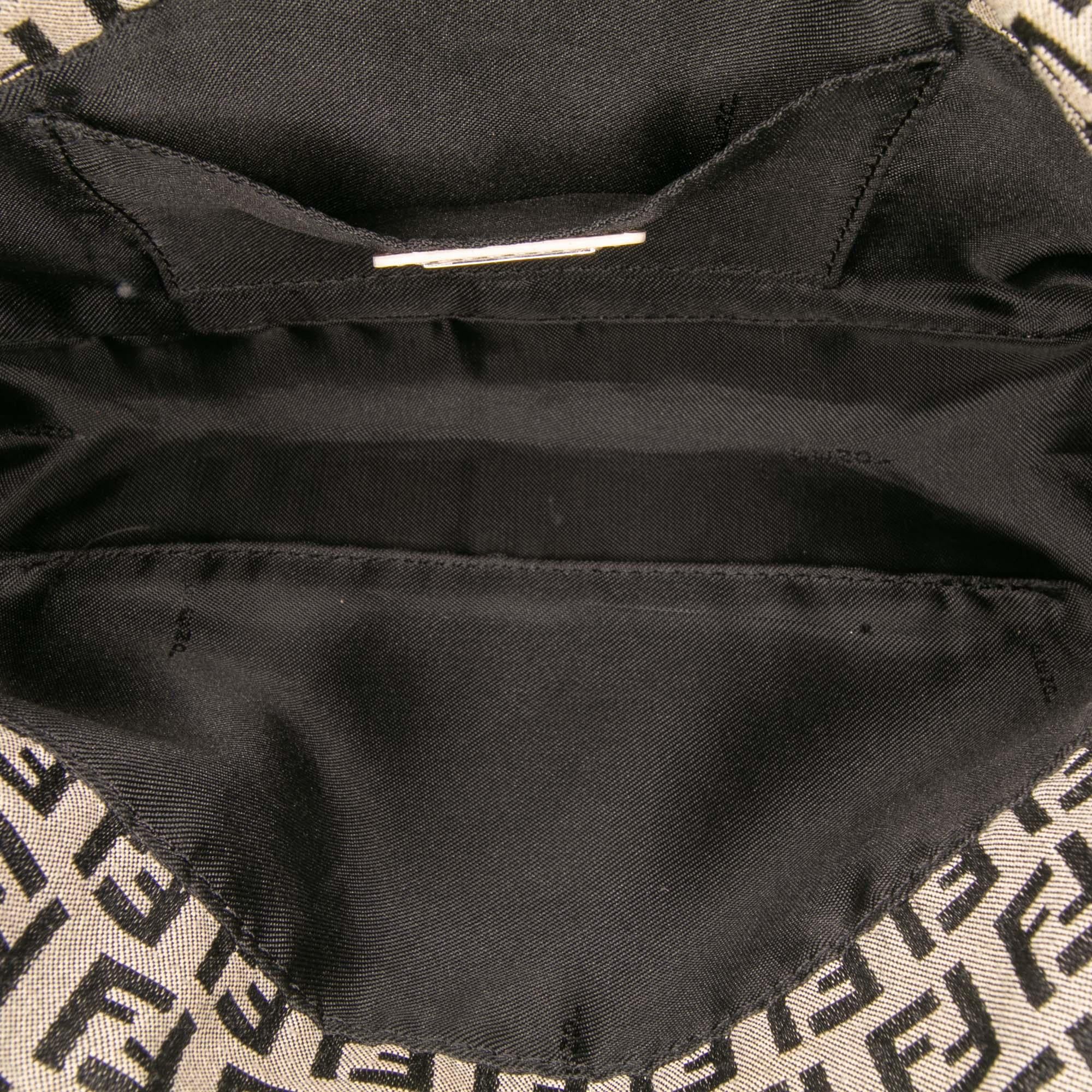 Fendi Zucchino Canvas Flap Pochette