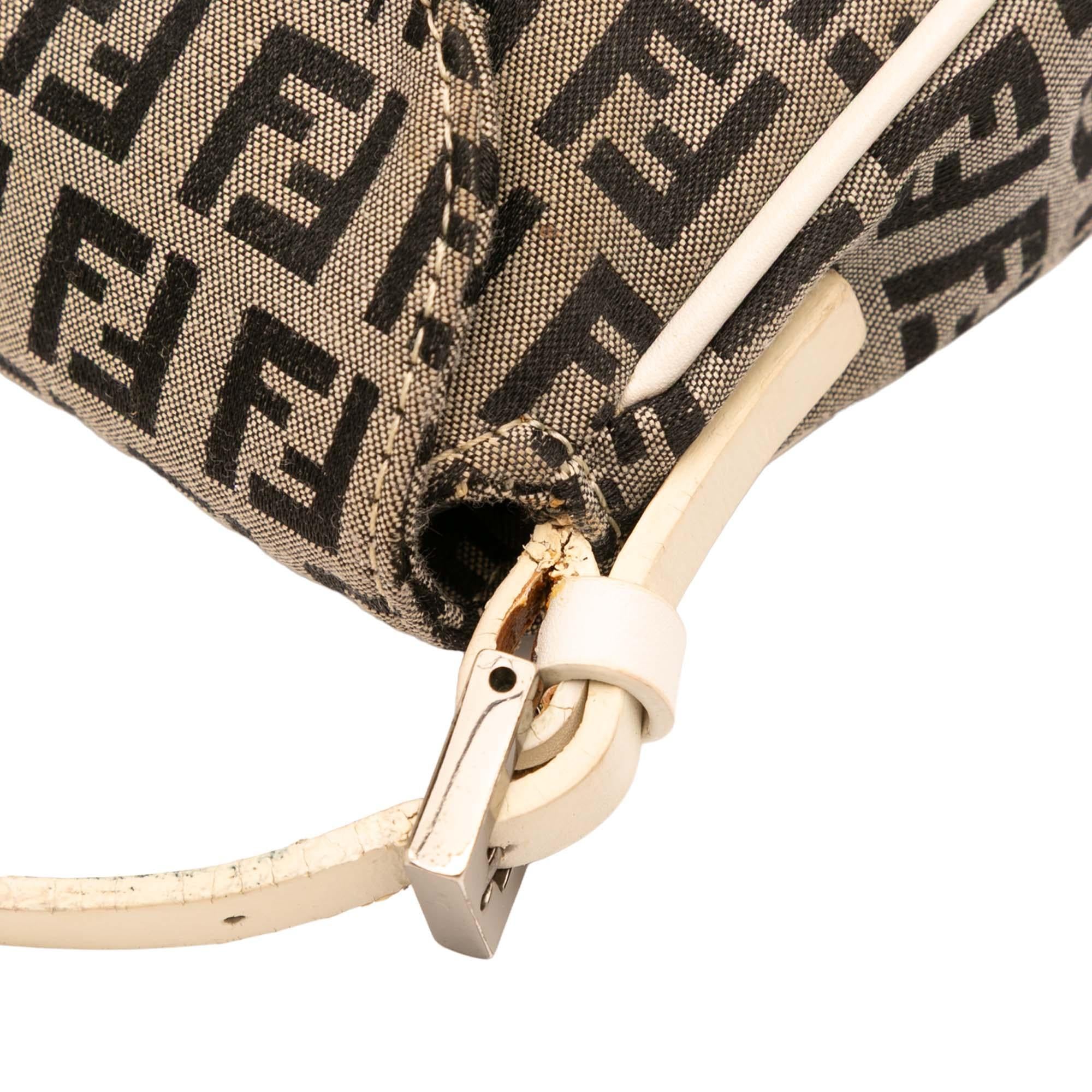Fendi Zucchino Canvas Flap Pochette