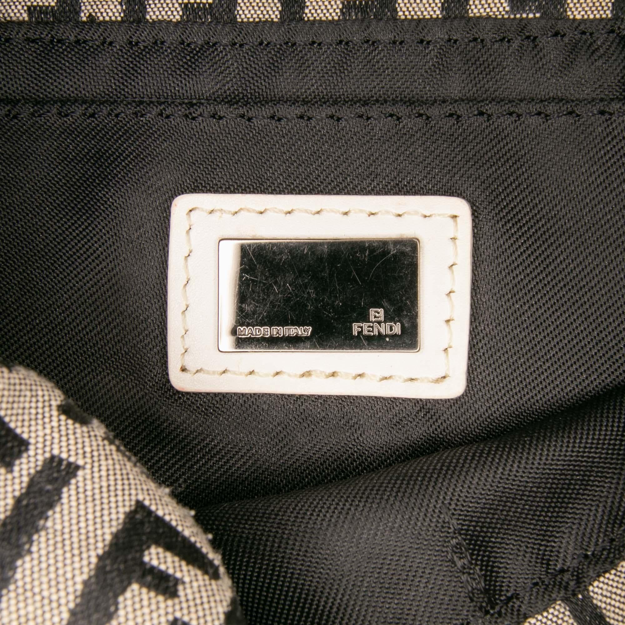 Fendi Zucchino Canvas Flap Pochette