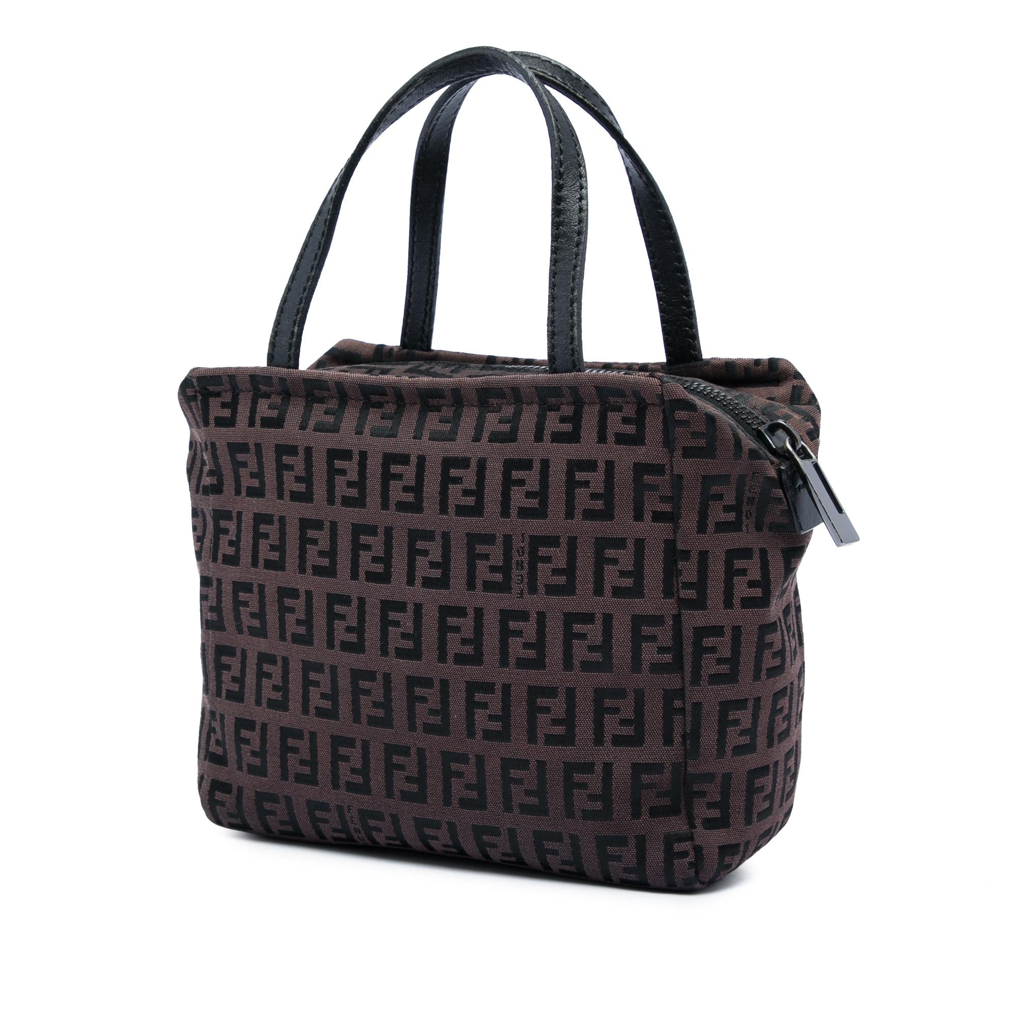 Fendi Zucchino Canvas Handbag