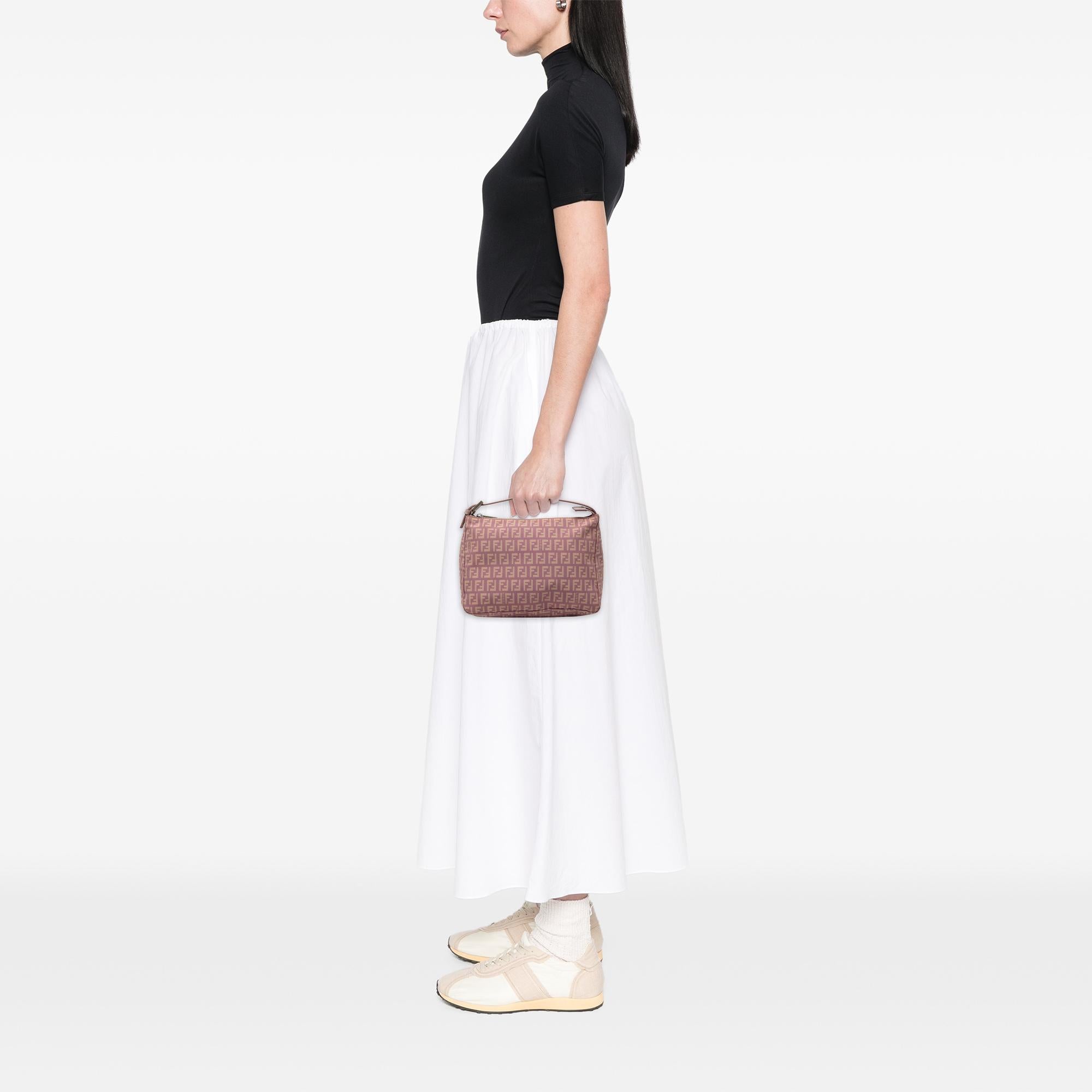 Fendi Zucchino Canvas Handbag