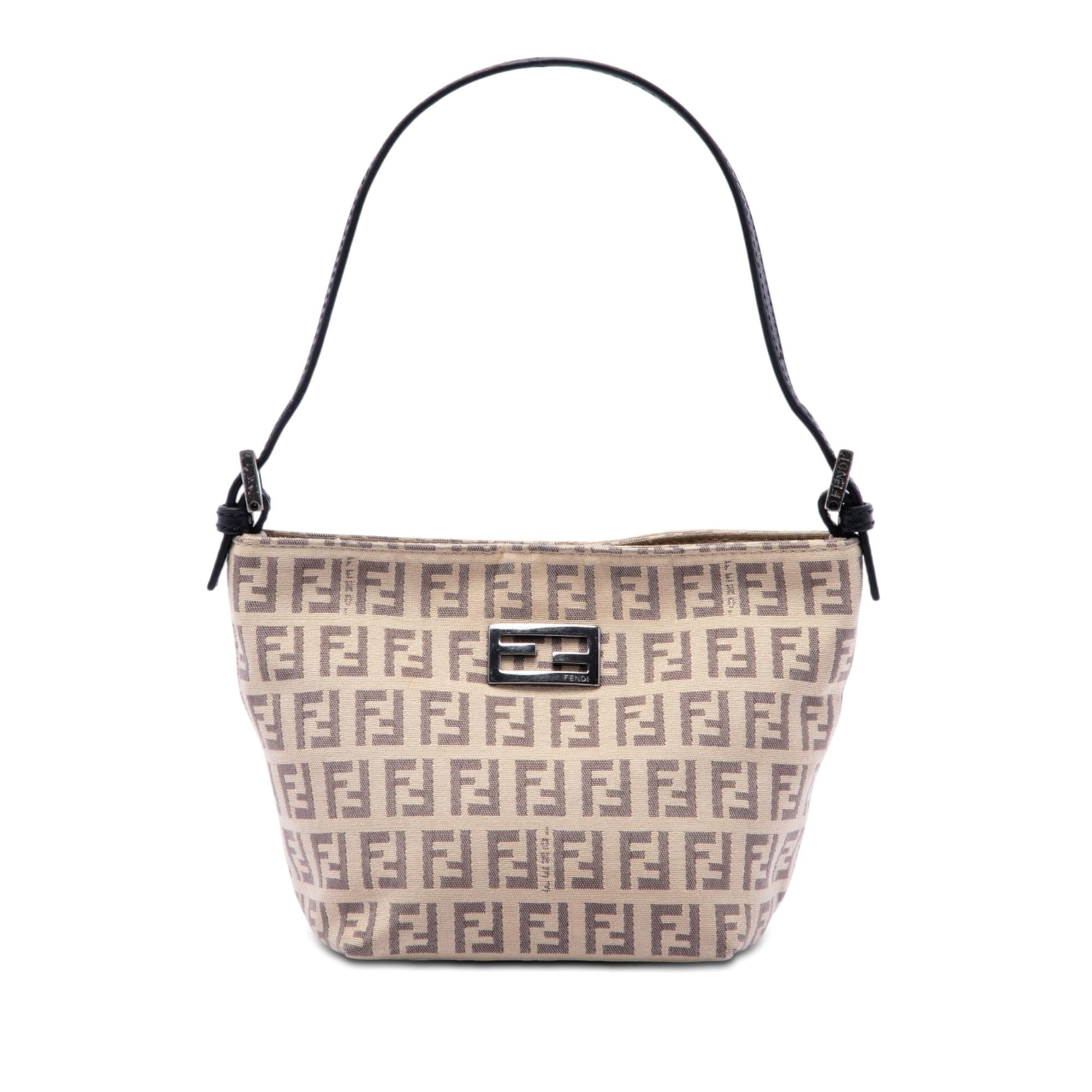 Fendi Zucchino Canvas Handbag