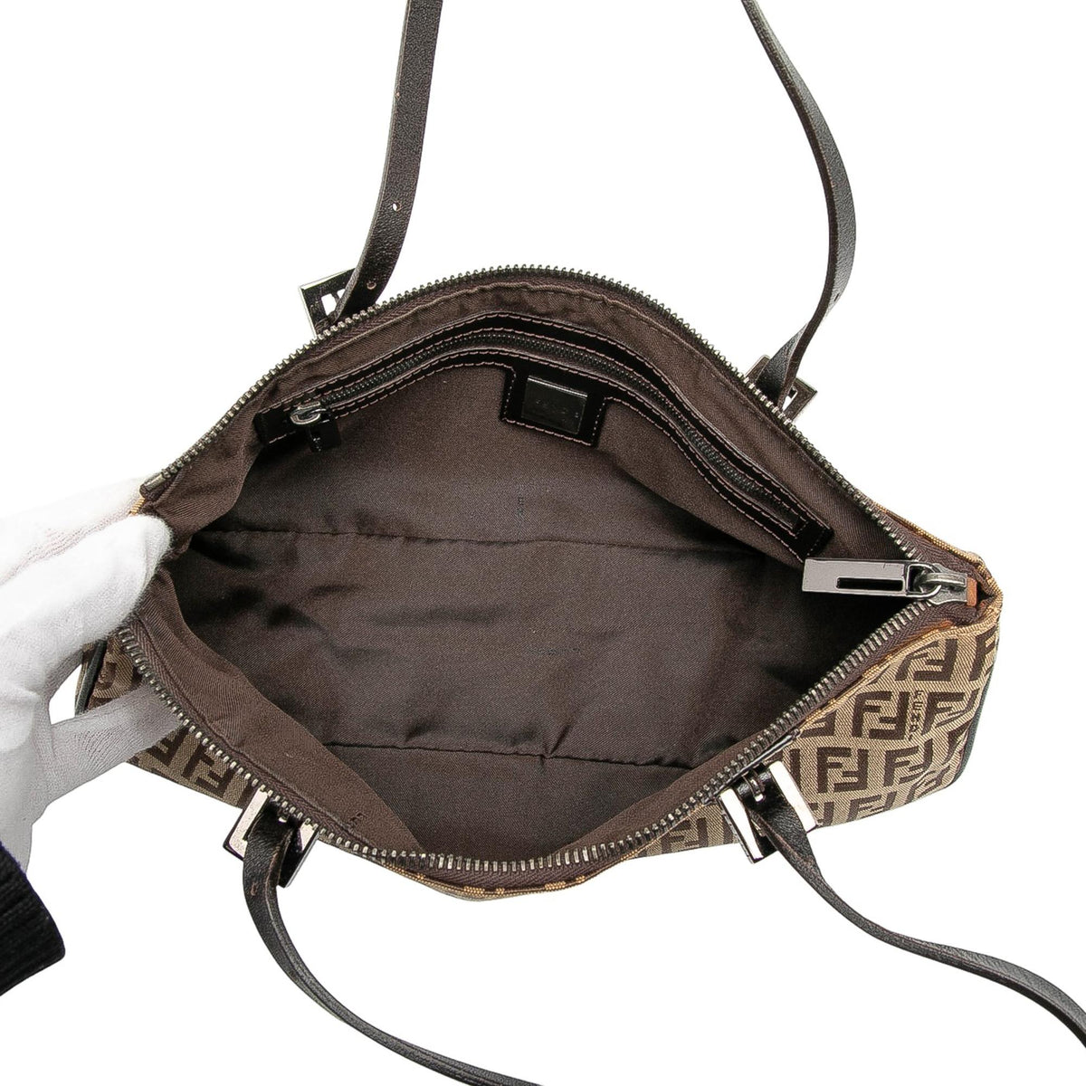 Fendi Zucchino Canvas Handbag