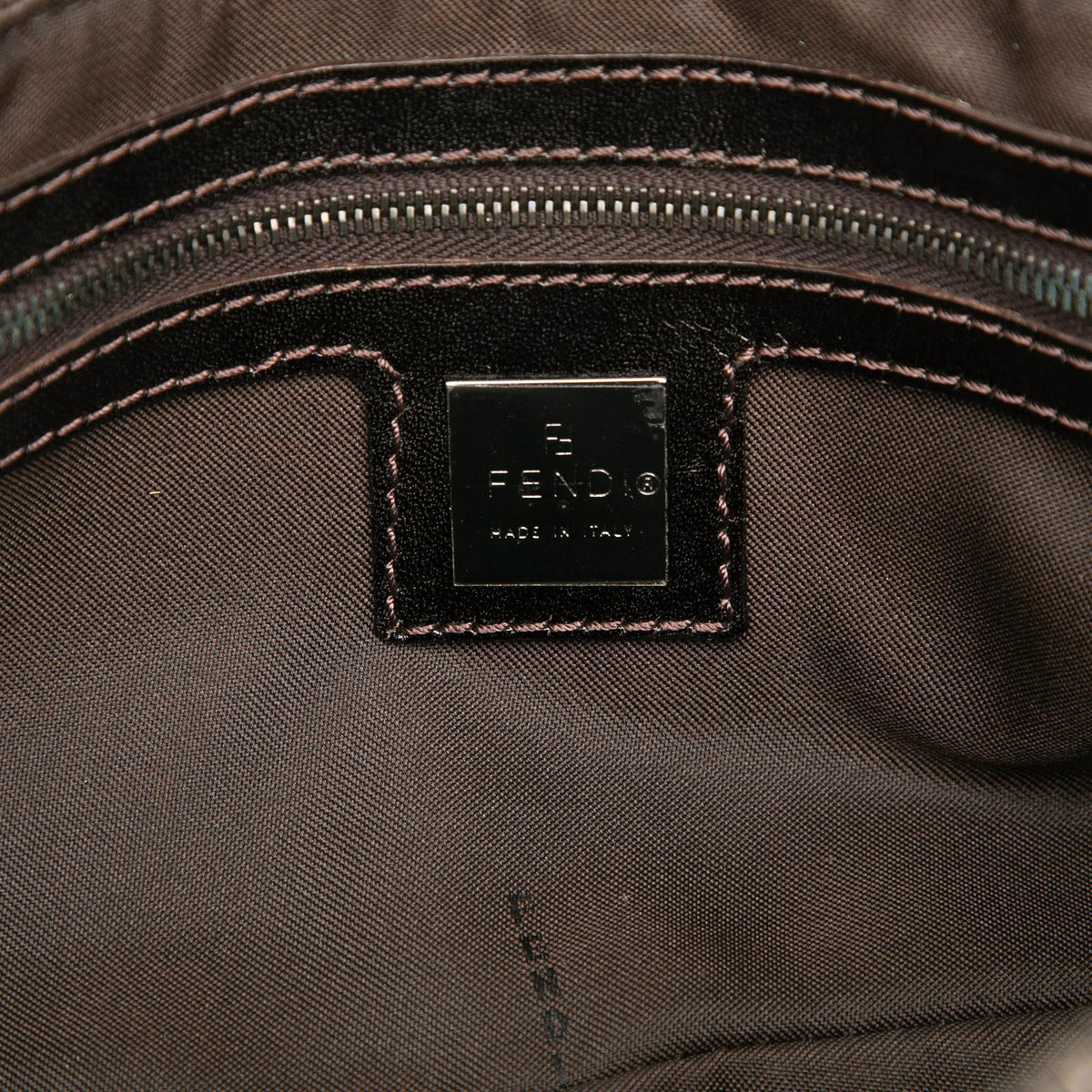 Fendi Zucchino Canvas Handbag