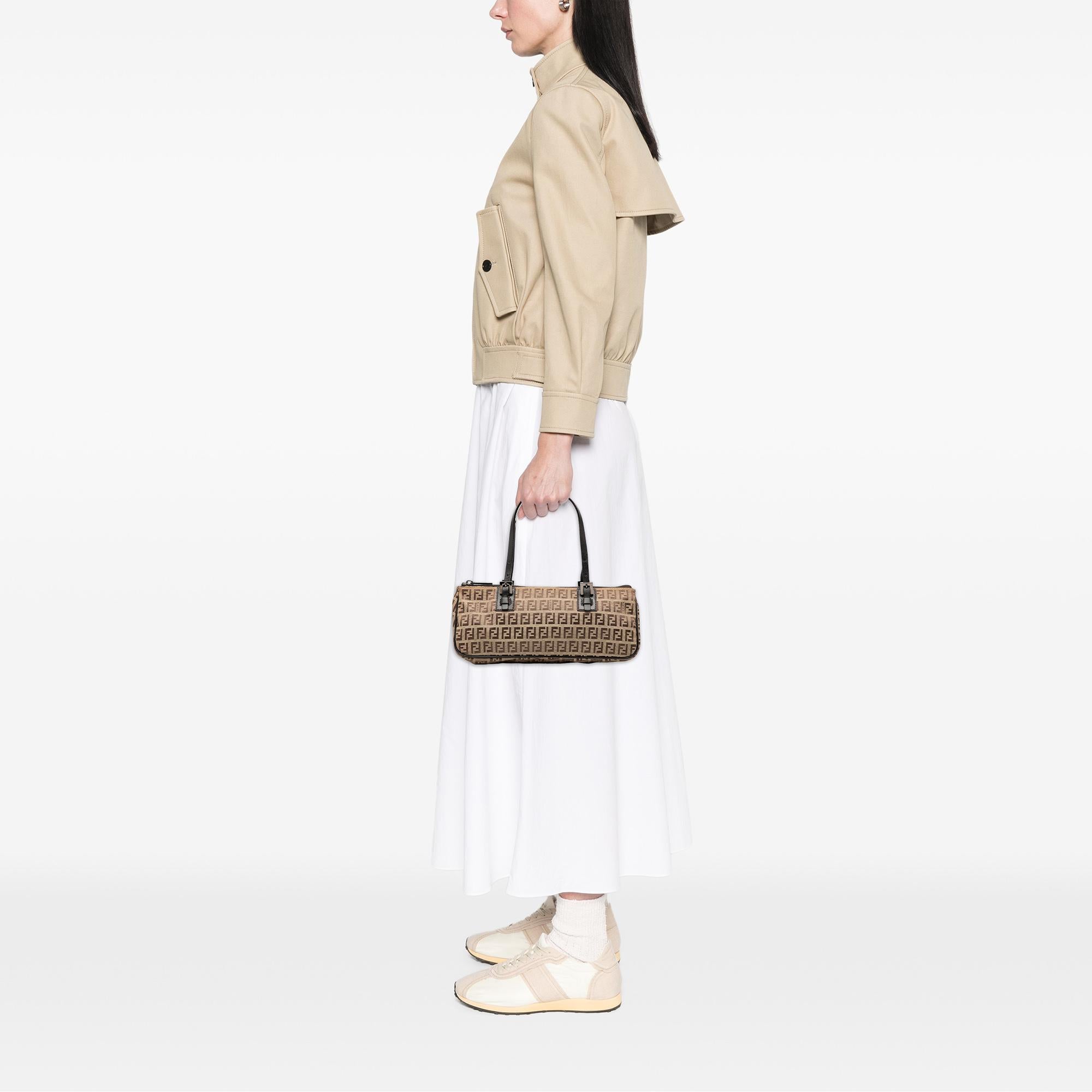 Fendi Zucchino Canvas Handbag