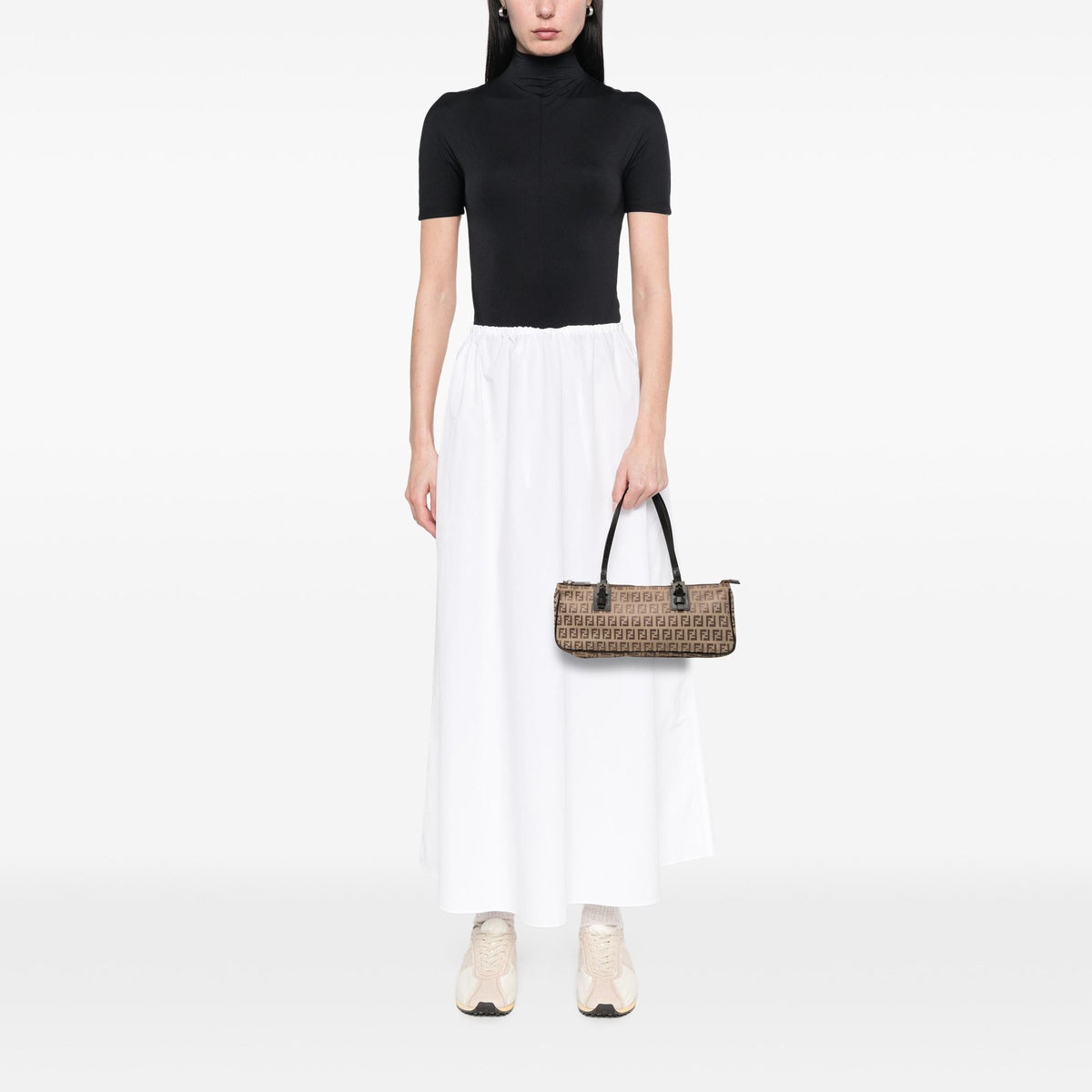 Fendi Zucchino Canvas Handbag