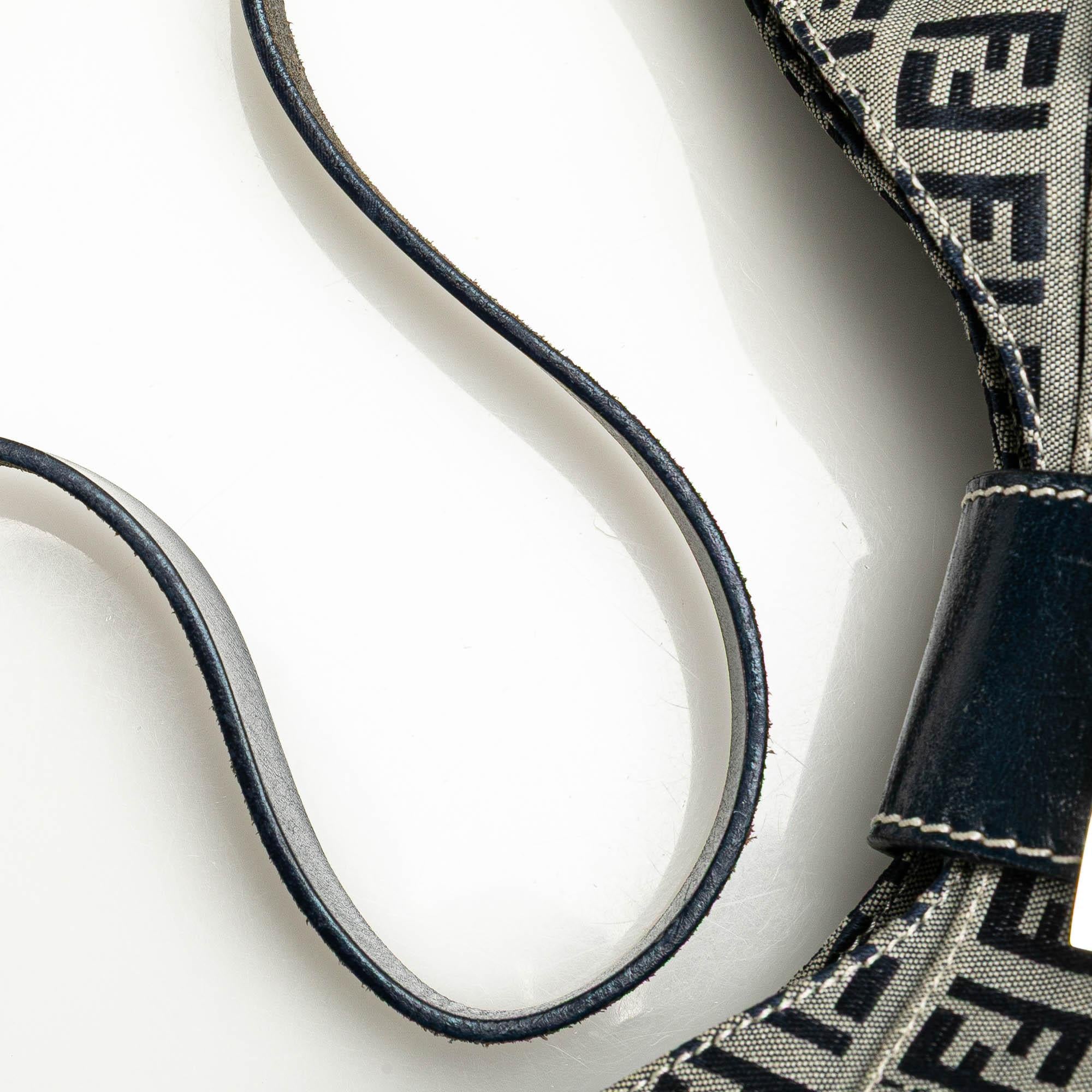 Fendi Zucchino Canvas Shoulder Bag