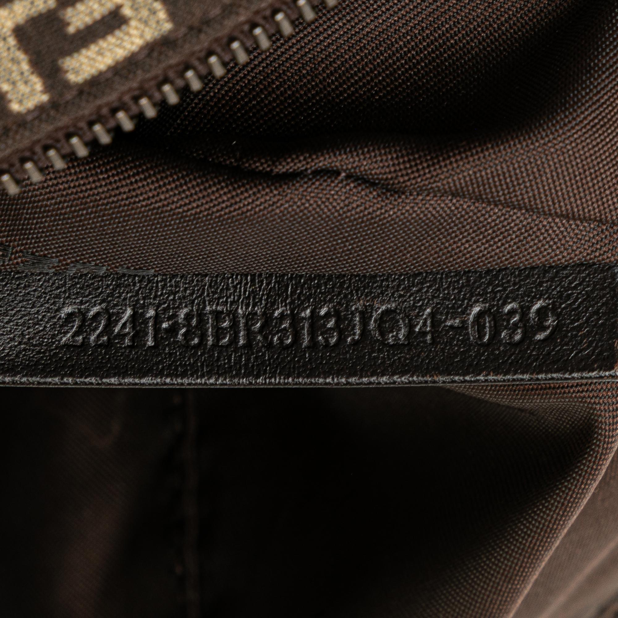 Fendi Zucchino Canvas Shoulder Bag