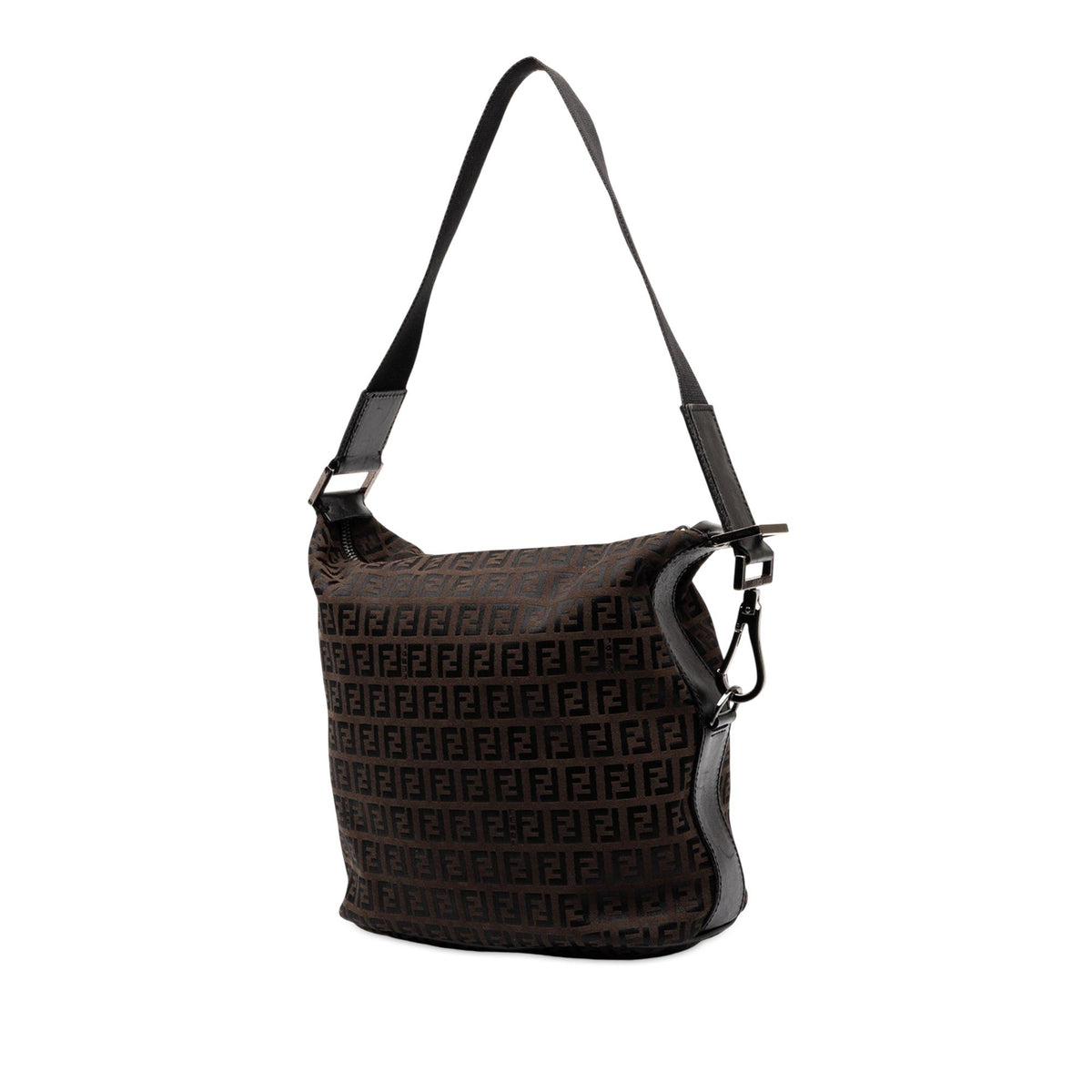 Fendi Zucchino Canvas Shoulder Bag
