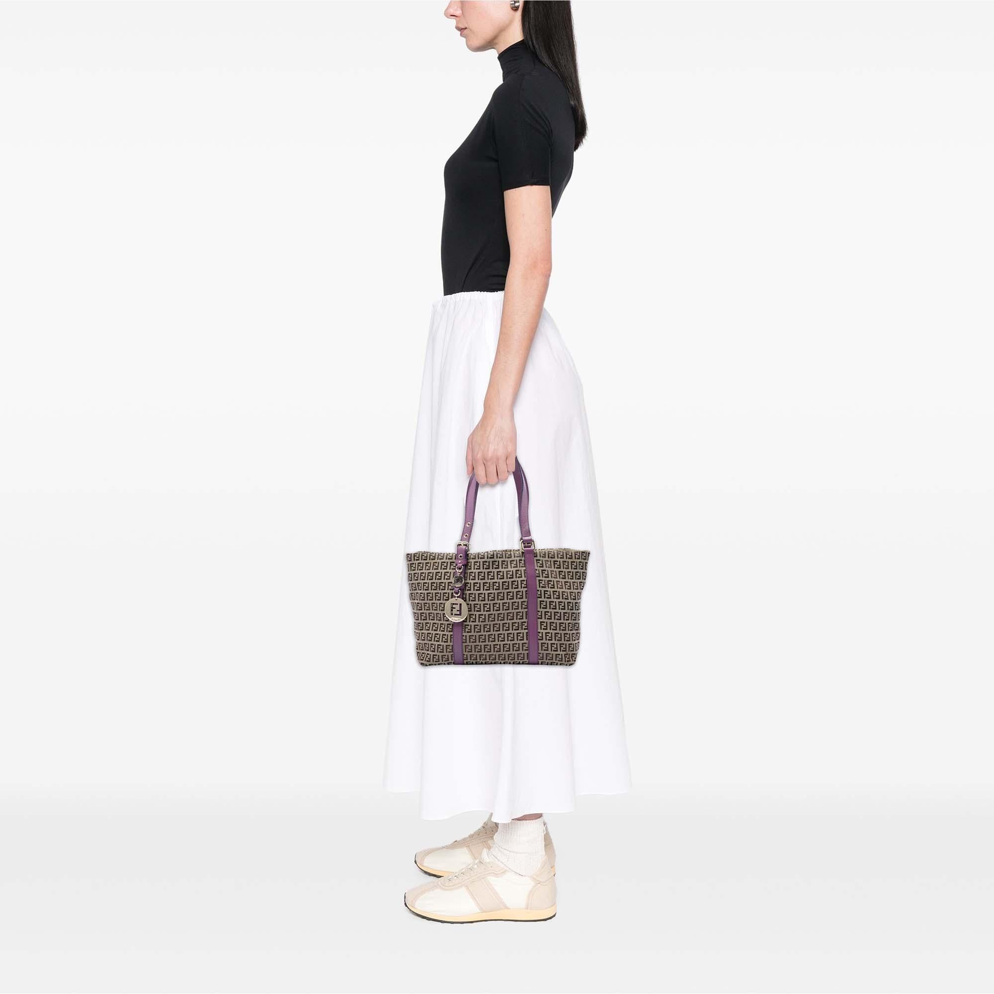 Fendi Zucchino Canvas Superstar Tote