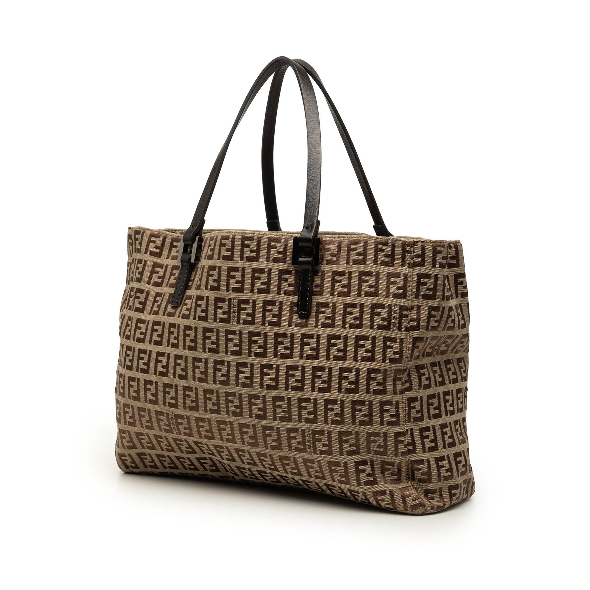 Fendi Zucchino Canvas Tote