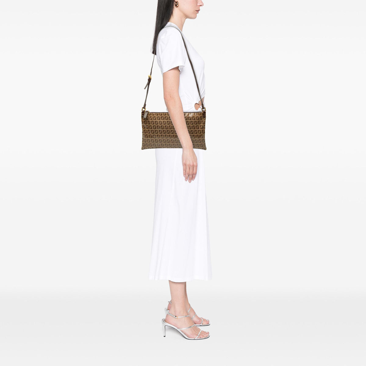 Fendi Zucchino Crystal Crossbody