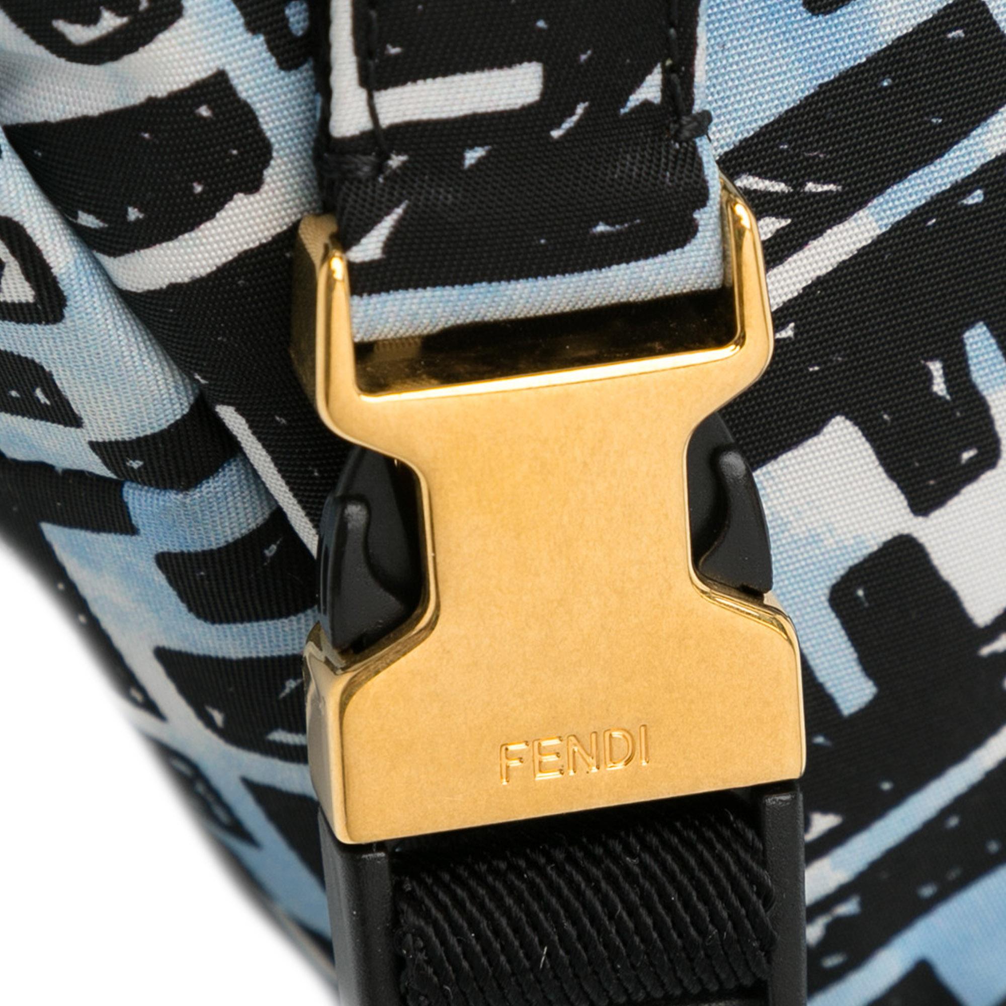 Fendi x Joshua Vides Mini Zucca Nylon Convertible Baguette Belt Bag (SHG-oO8sSN)