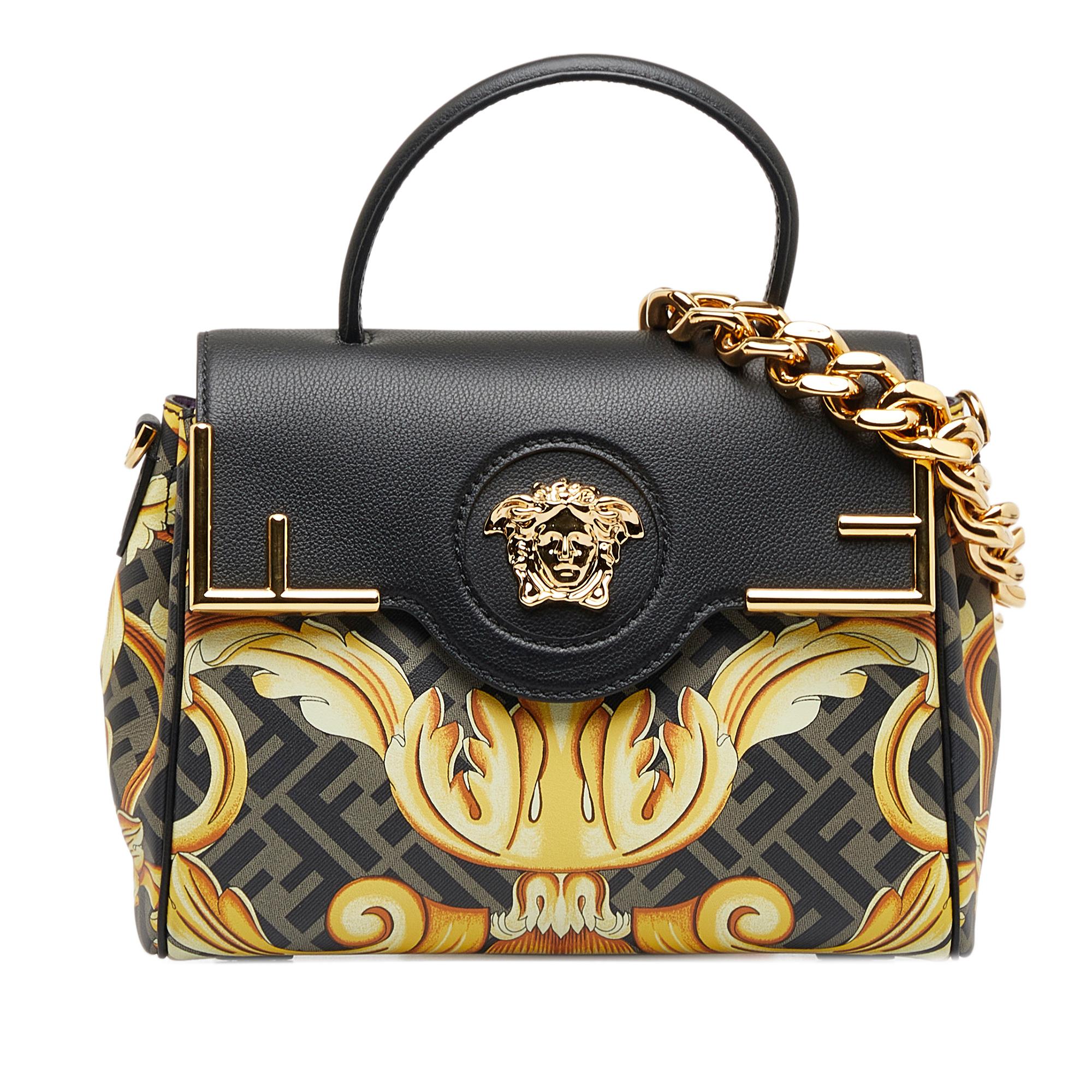 本日最終値下　VERSACE　バッグ　ヴェルサーチ　男女兼用　FENDI　傘 Fendi x Versace Fendace La Medusa Satchel (SHG-TIqNMz)