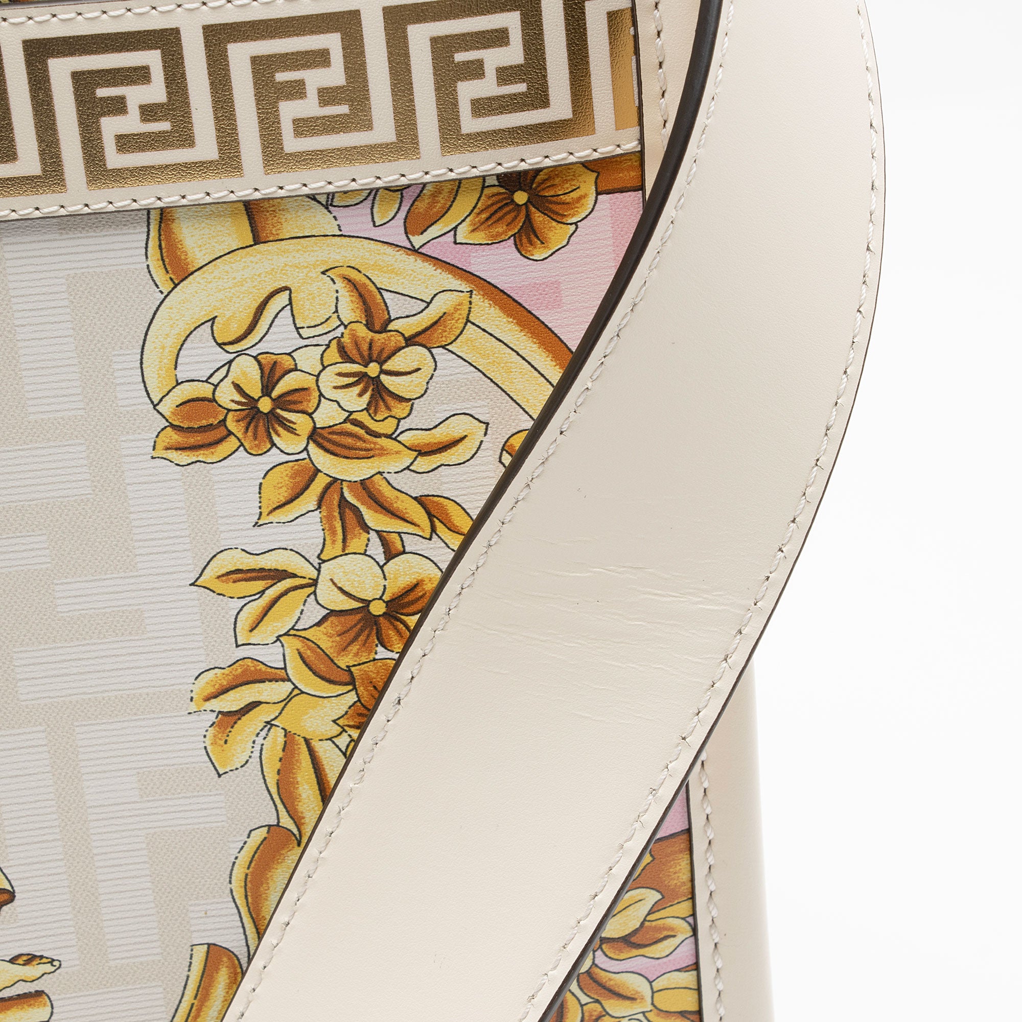 Fendi x Versace Leather Fendace Sunshine Medium Shopper Tote (SHF-zbjp9N)