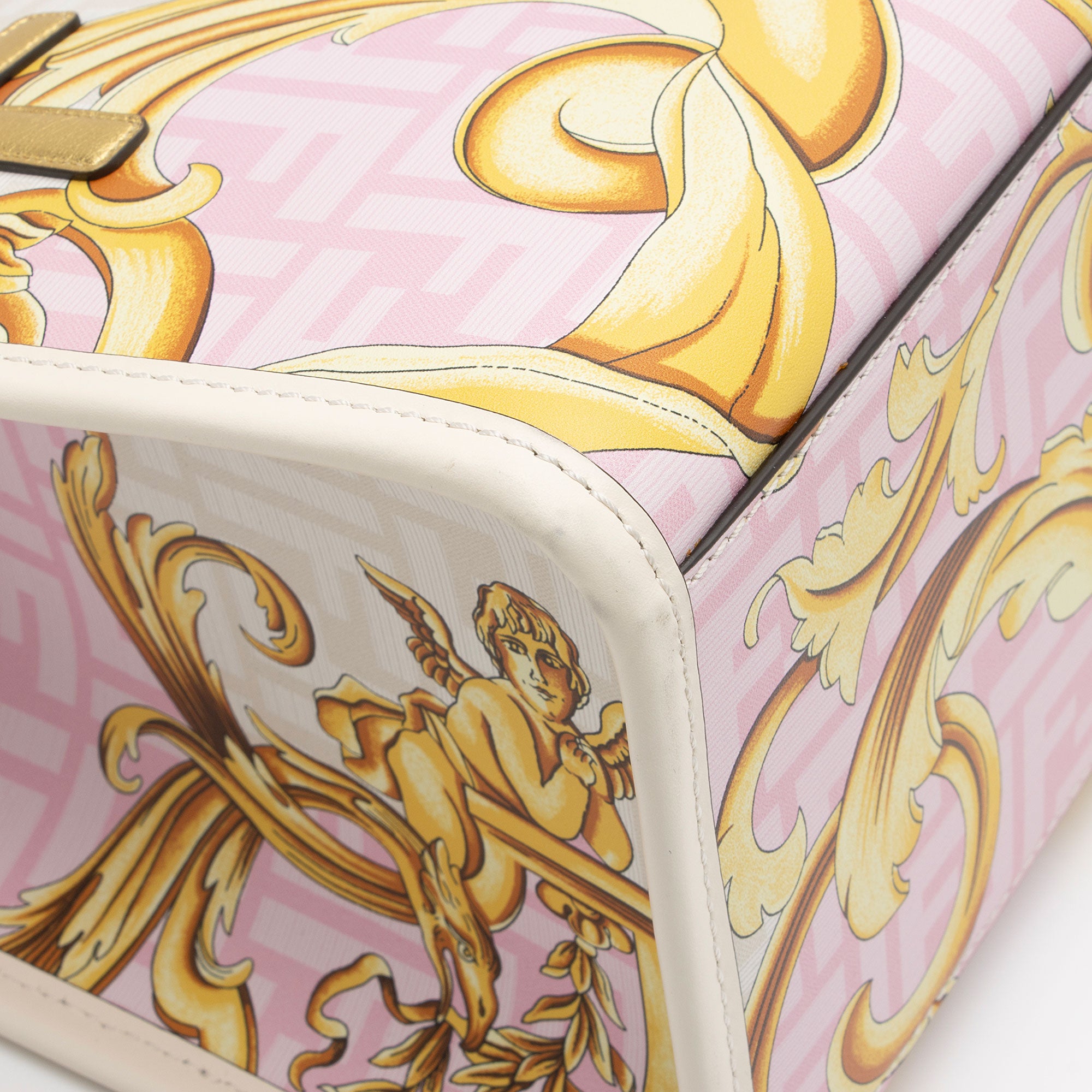 Fendi x Versace Leather Fendace Sunshine Medium Shopper Tote (SHF-zbjp9N)