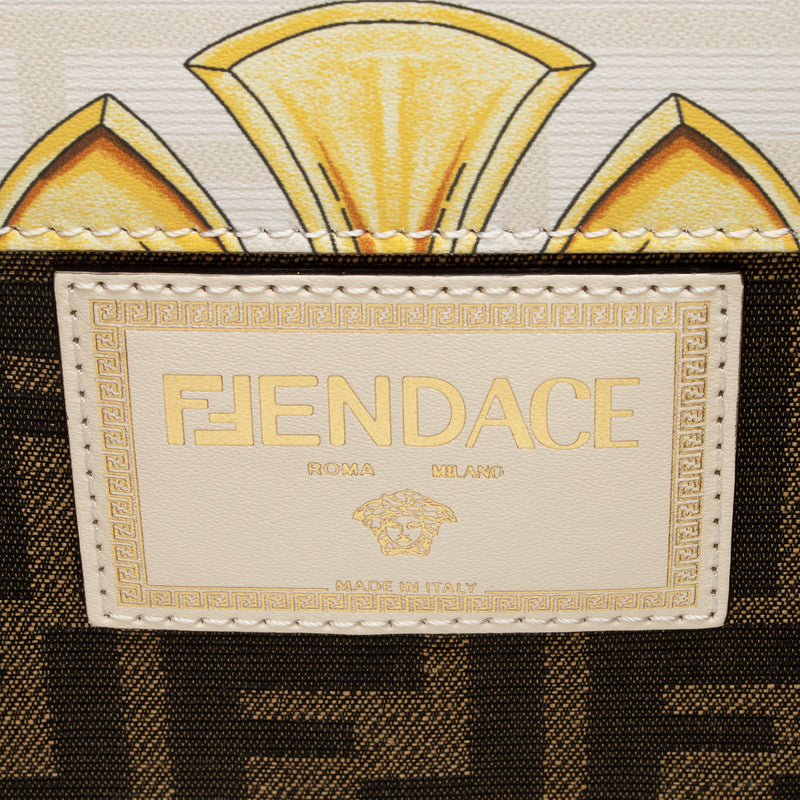 Fendi x Versace Leather Fendace Sunshine Medium Shopper Tote (SHF-zbjp9N)
