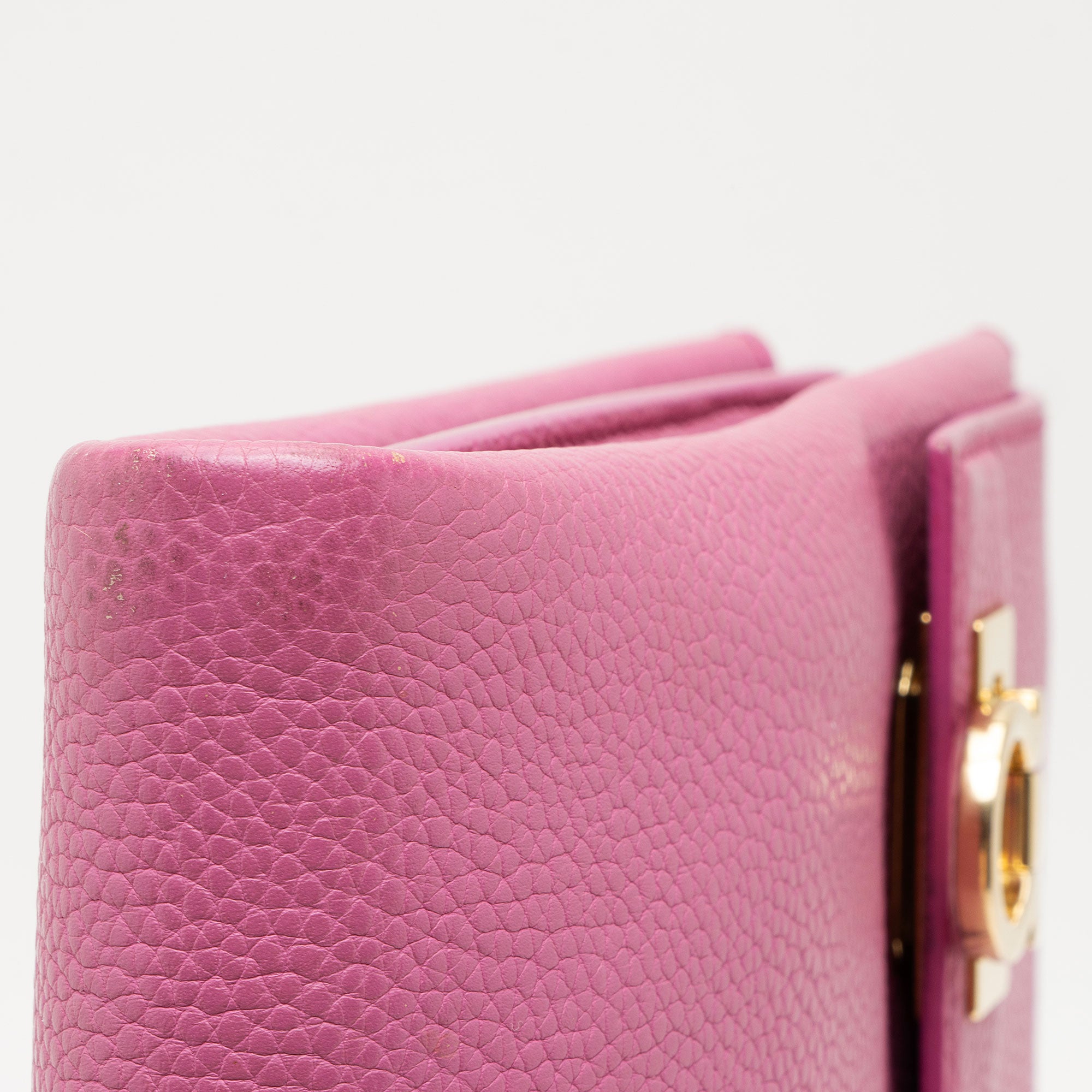 Ferragamo Calfskin Mya Double Lock Crossbody