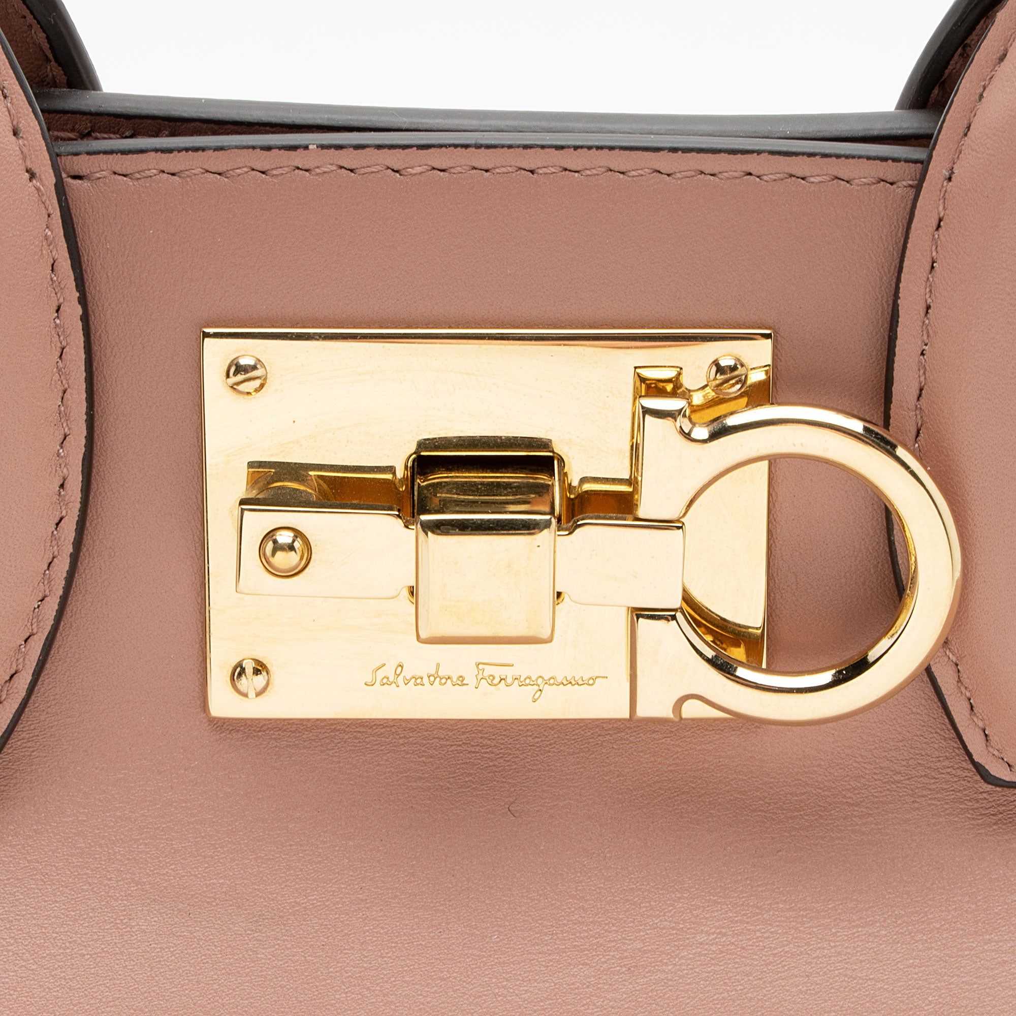 Ferragamo Calfskin Studio Small Satchel