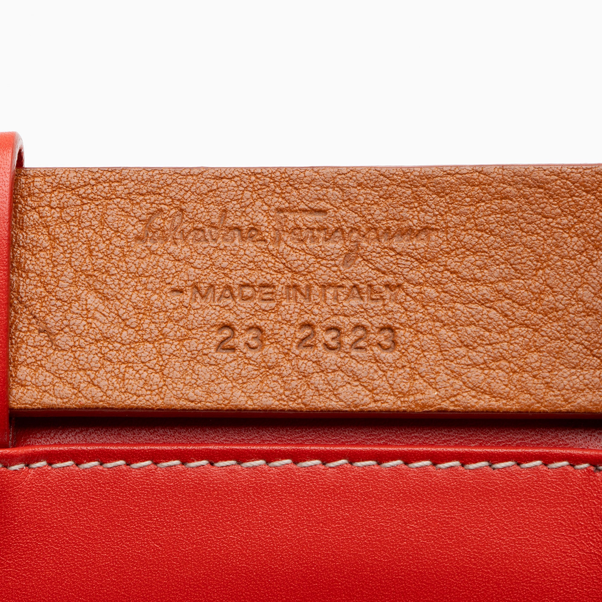 Ferragamo Leather Gancini Belt Bag - Size L