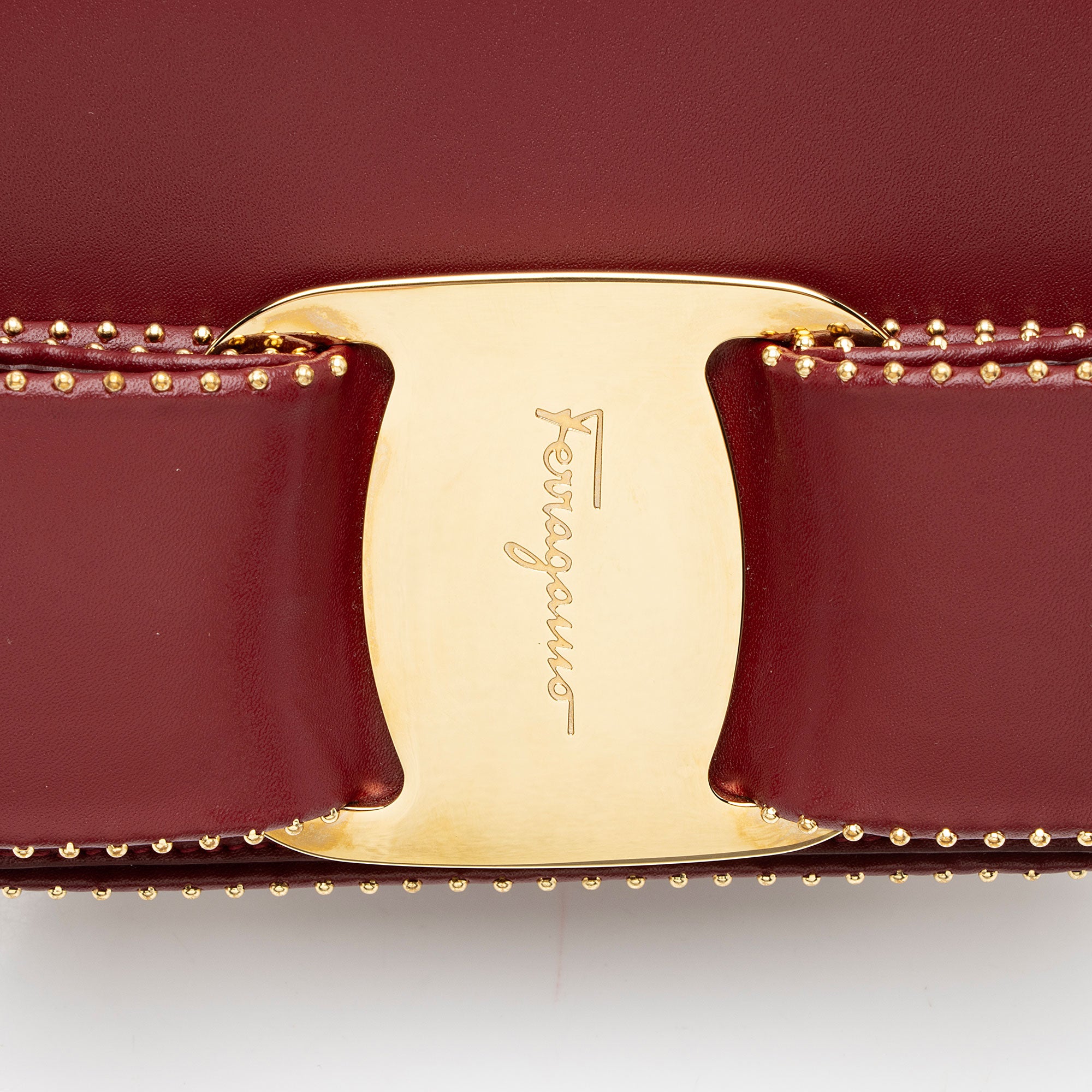 Ferragamo Leather Vara Mini Crossbody