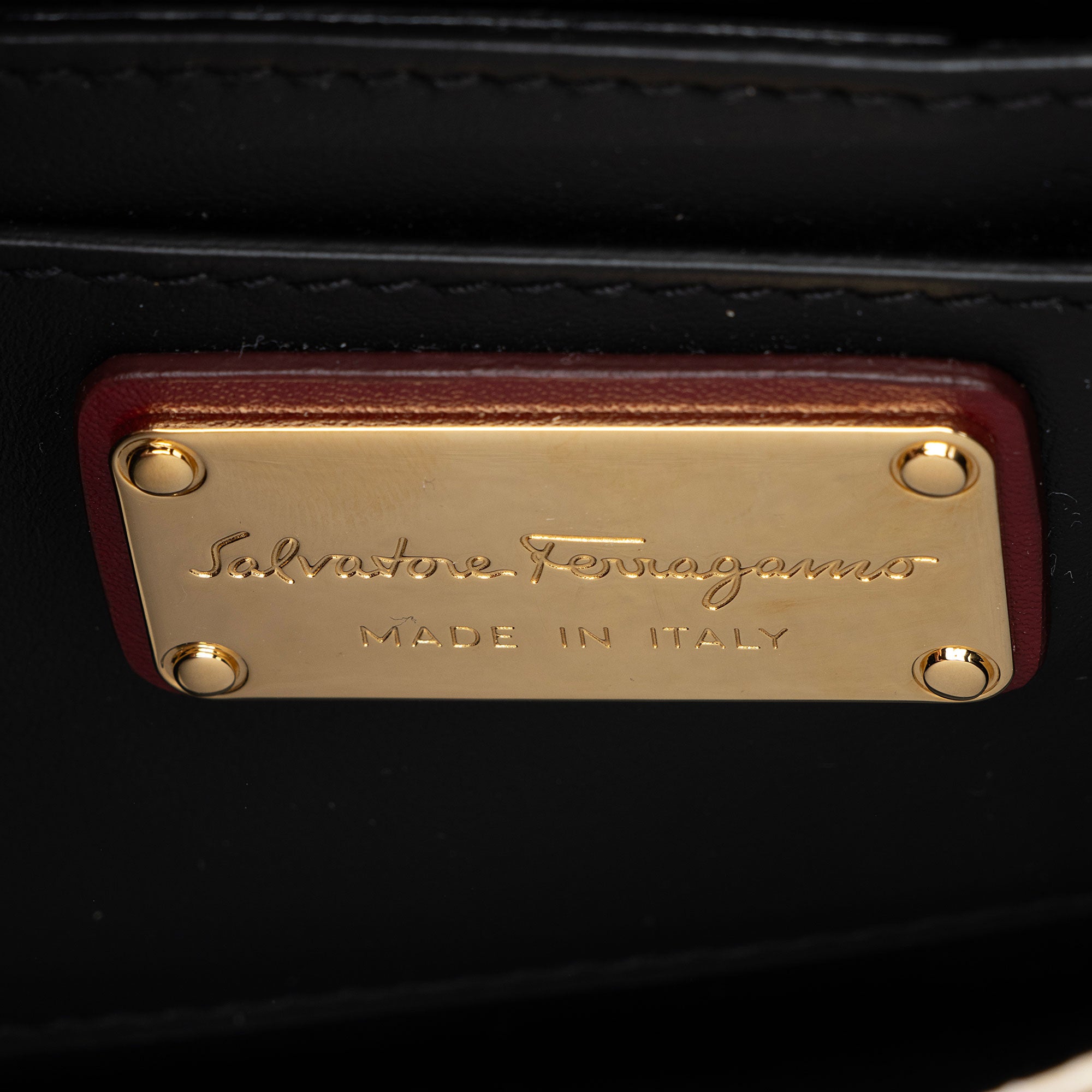 Ferragamo Leather Vara Mini Crossbody