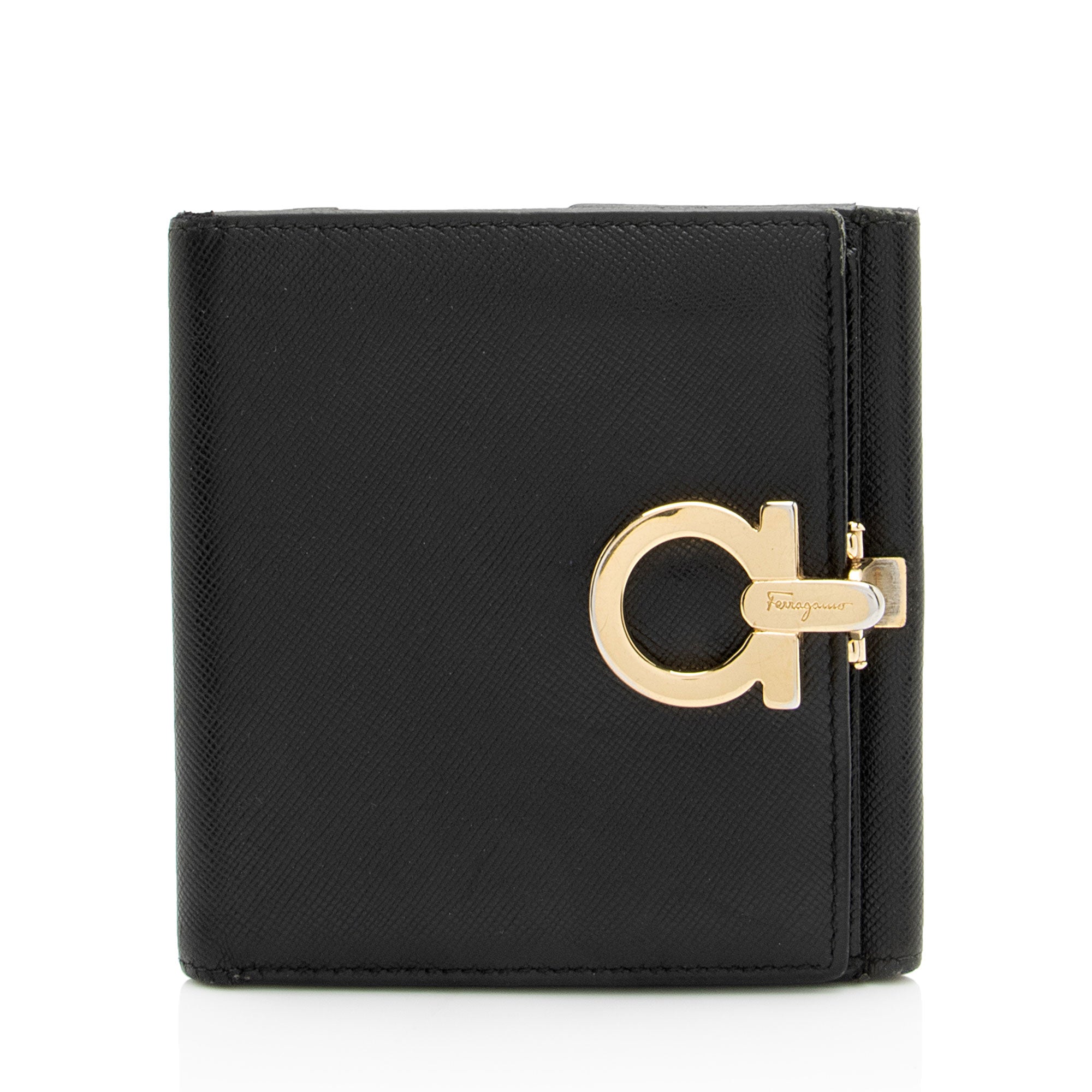 Ferragamo Saffiano Compact Wallet