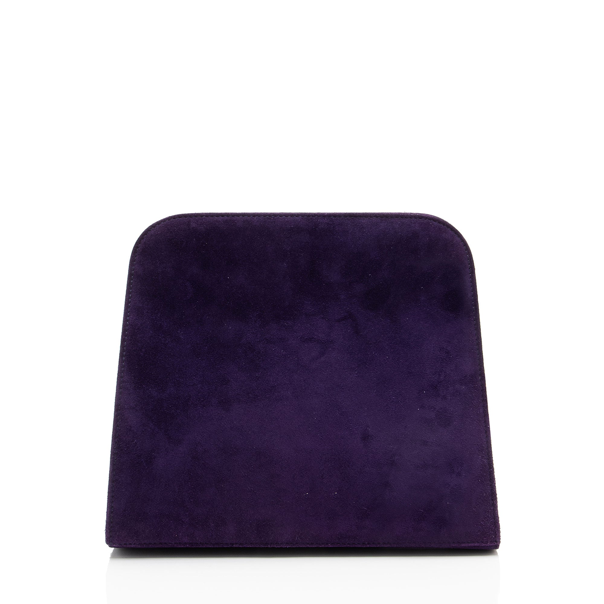 Ferragamo Vintage Suede Gancini Diana Chain Clutch