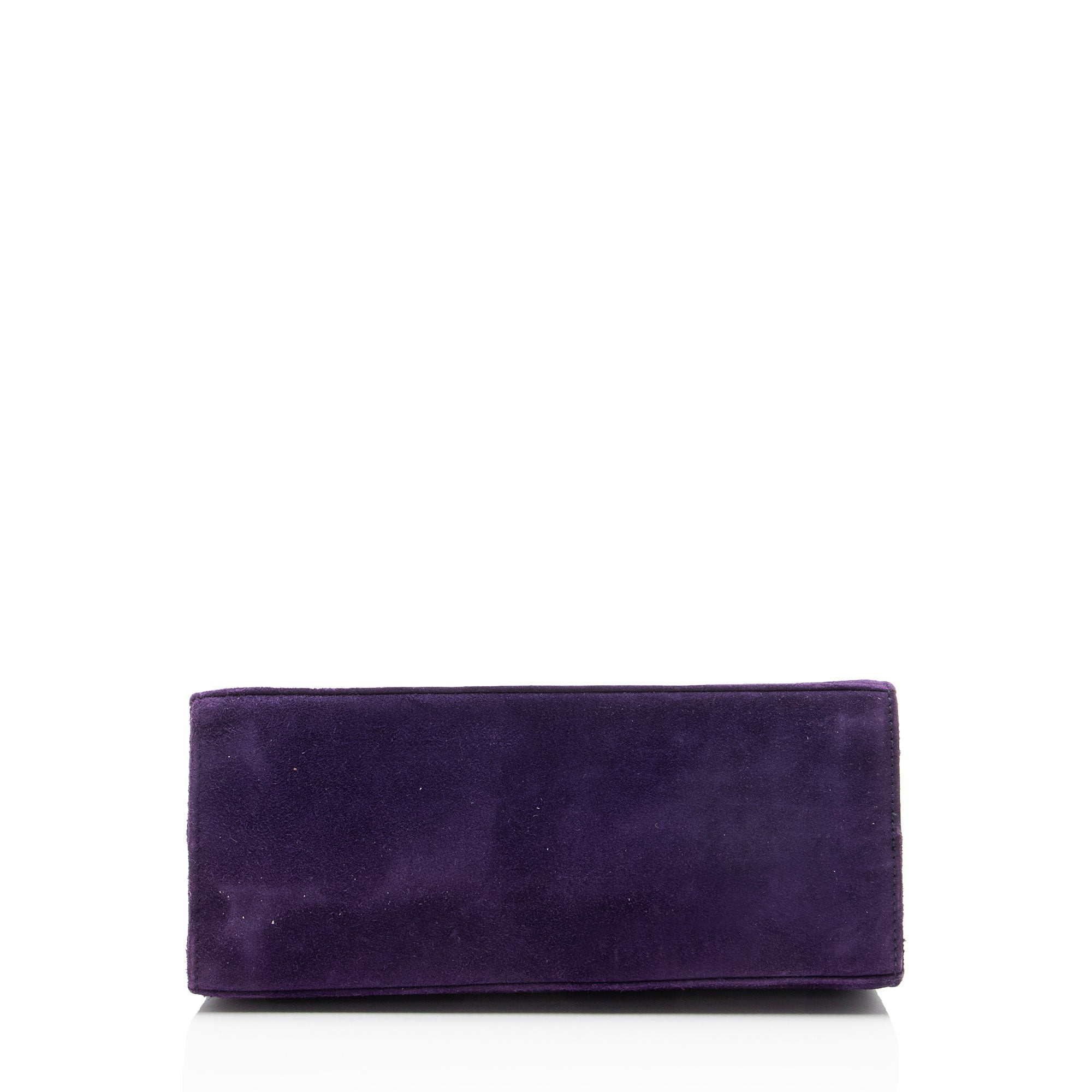 Ferragamo Vintage Suede Gancini Diana Chain Clutch