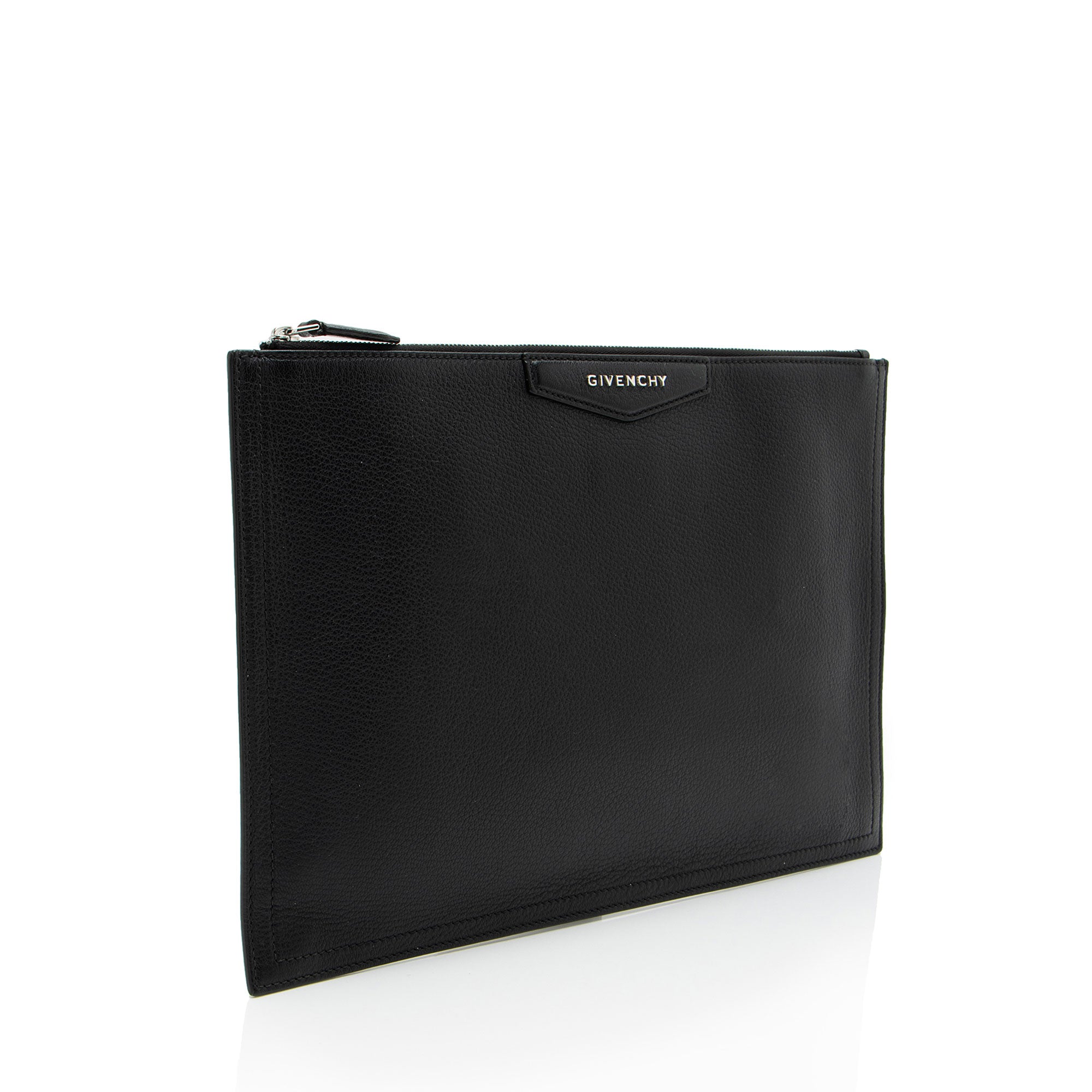 Givenchy Brogue Leather Antigona Zip Pouch