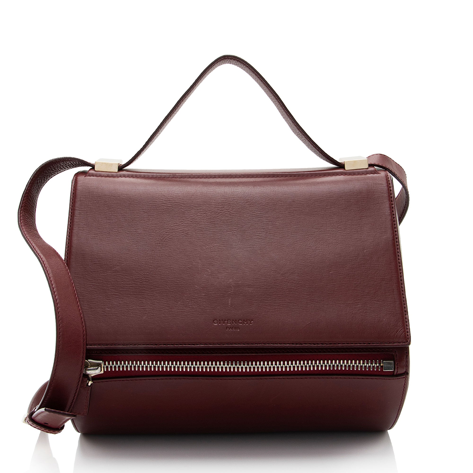 Givenchy Calfskin Pandora Box Medium Shoulder Bag (SHF-61j9kk)