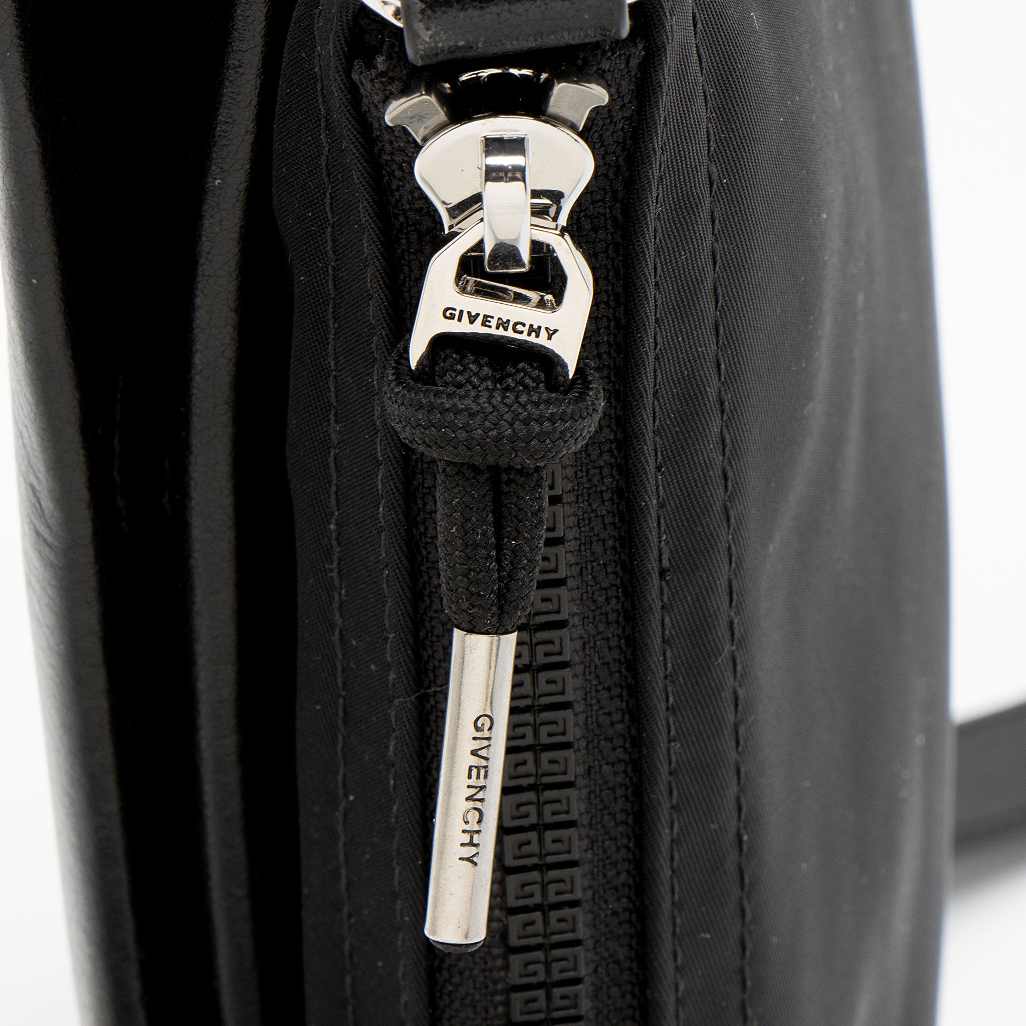 Givenchy Grained Leather Nylon Voyou Skinny Crossbody