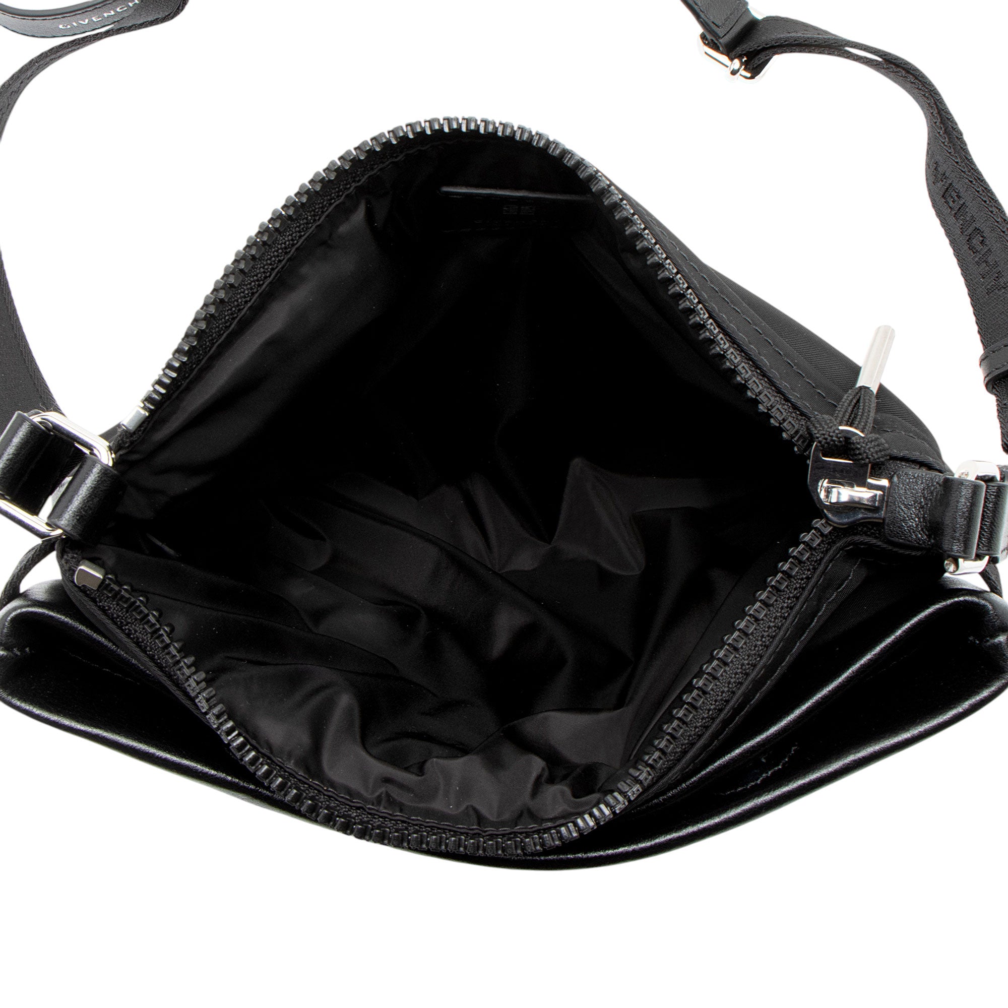 Givenchy Grained Leather Nylon Voyou Skinny Crossbody