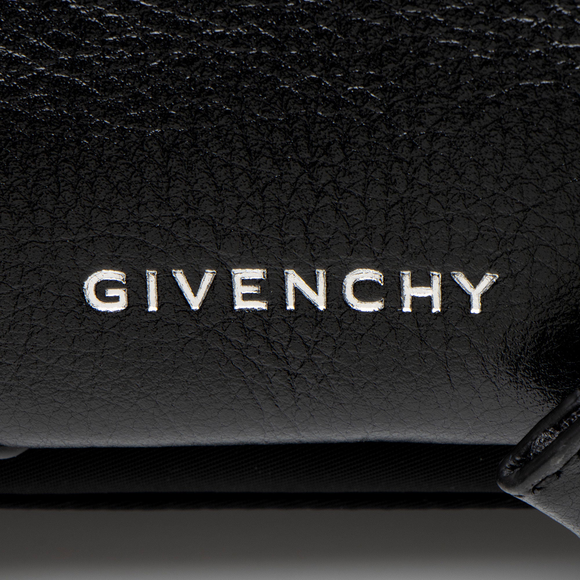 Givenchy Grained Leather Nylon Voyou Skinny Crossbody