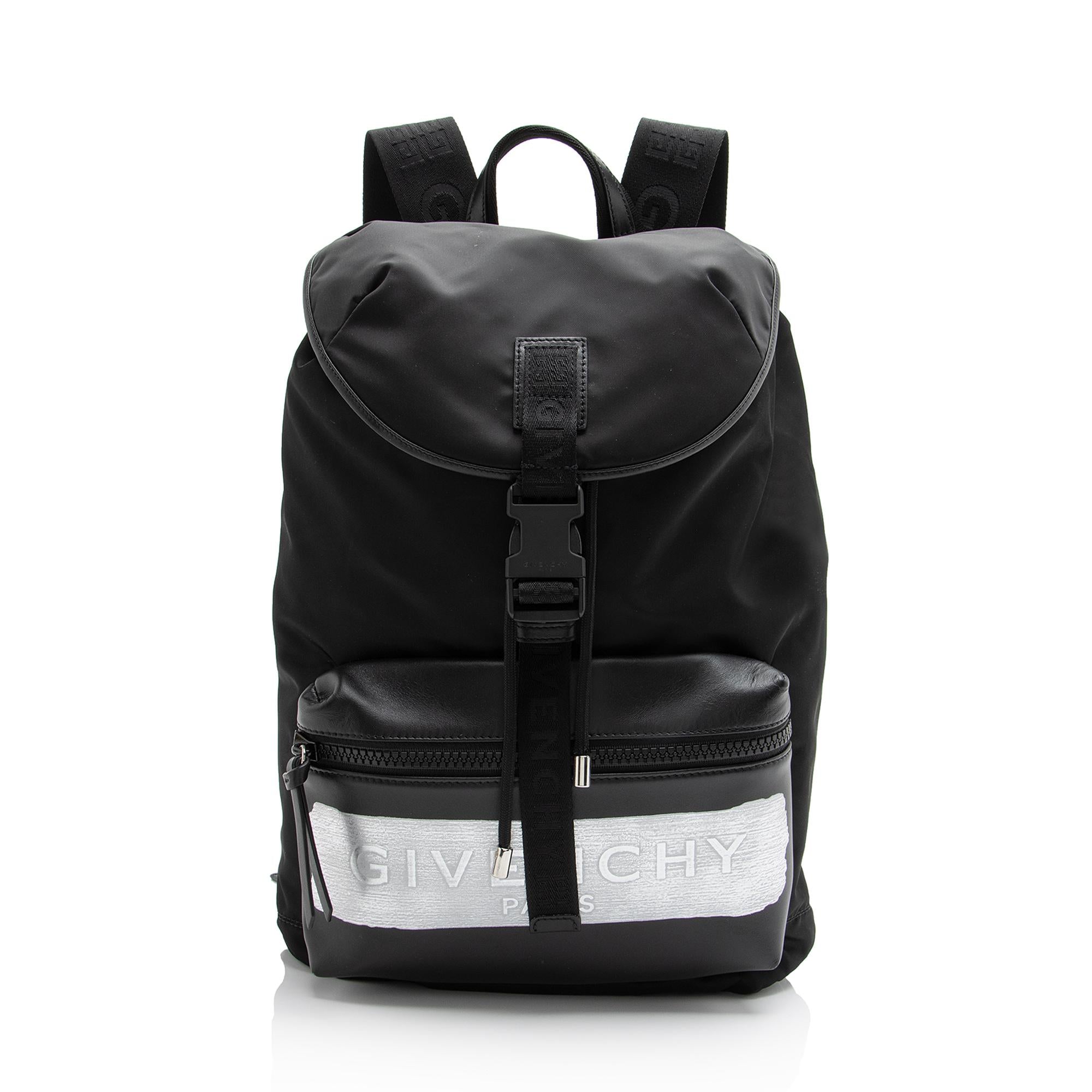 Givenchy Nylon Latex Light 3 Logo Backpack (SHF-23659) 