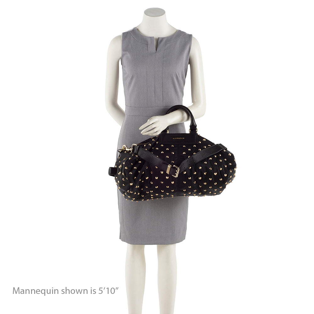 Givenchy Nylon Studded Satchel (SHF-16270)