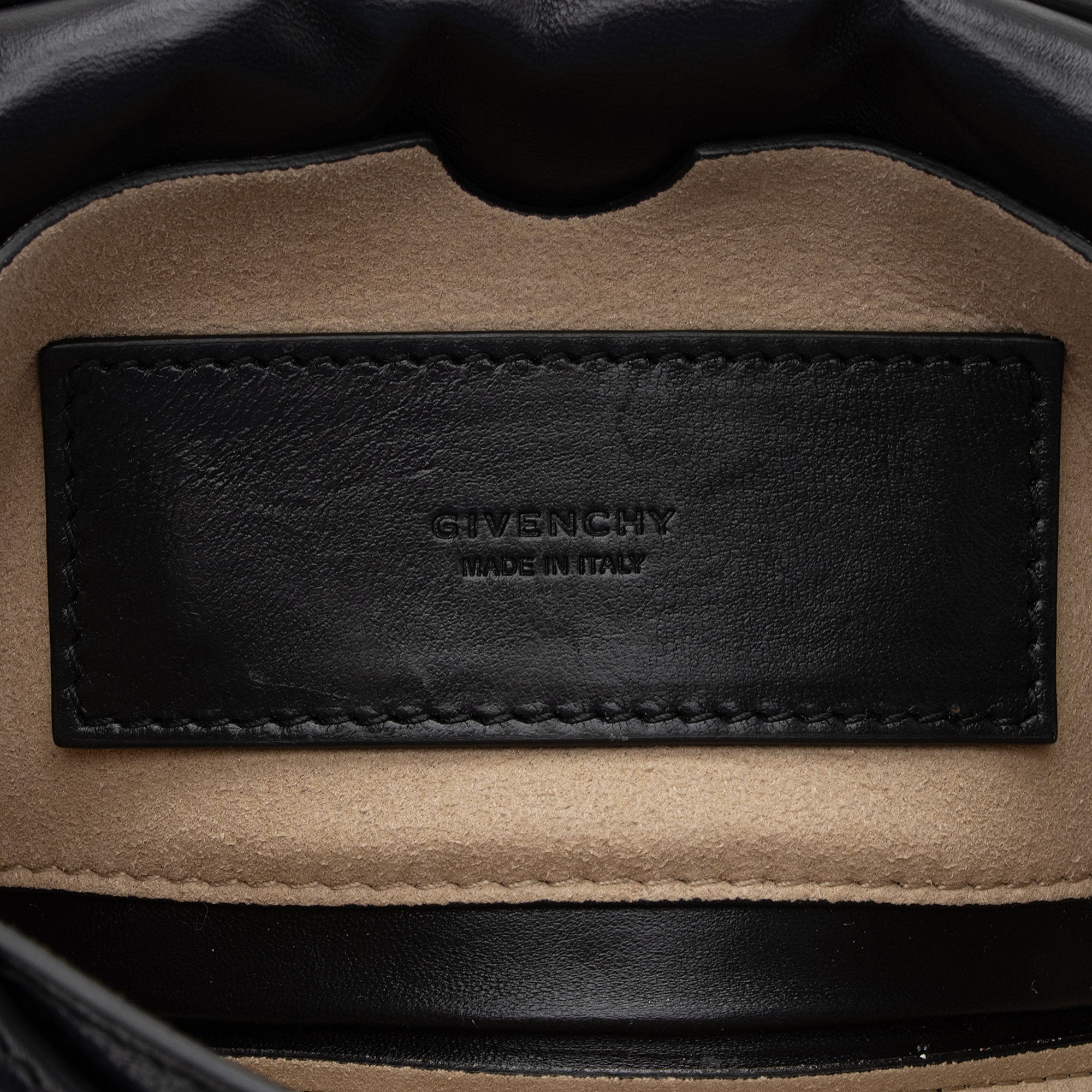 Givenchy Quilted Goatskin GV3 Pocket Mini Convertible Pouch (SHF-siLFsv)