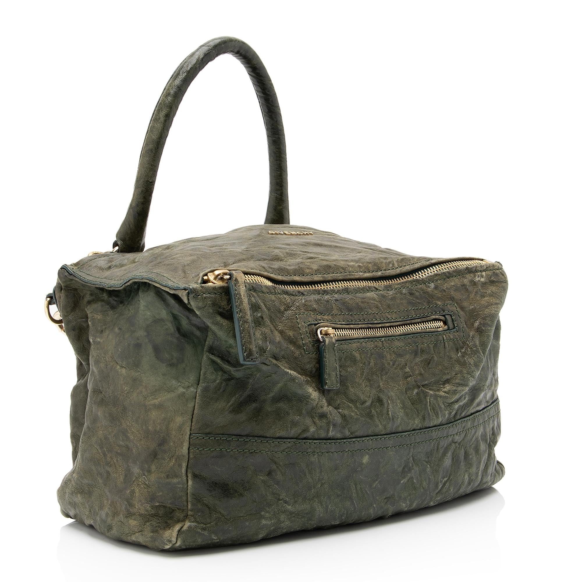 Givenchy Sheepskin Pepe Pandora Medium Shoulder Bag (SHF-q5M1ac)