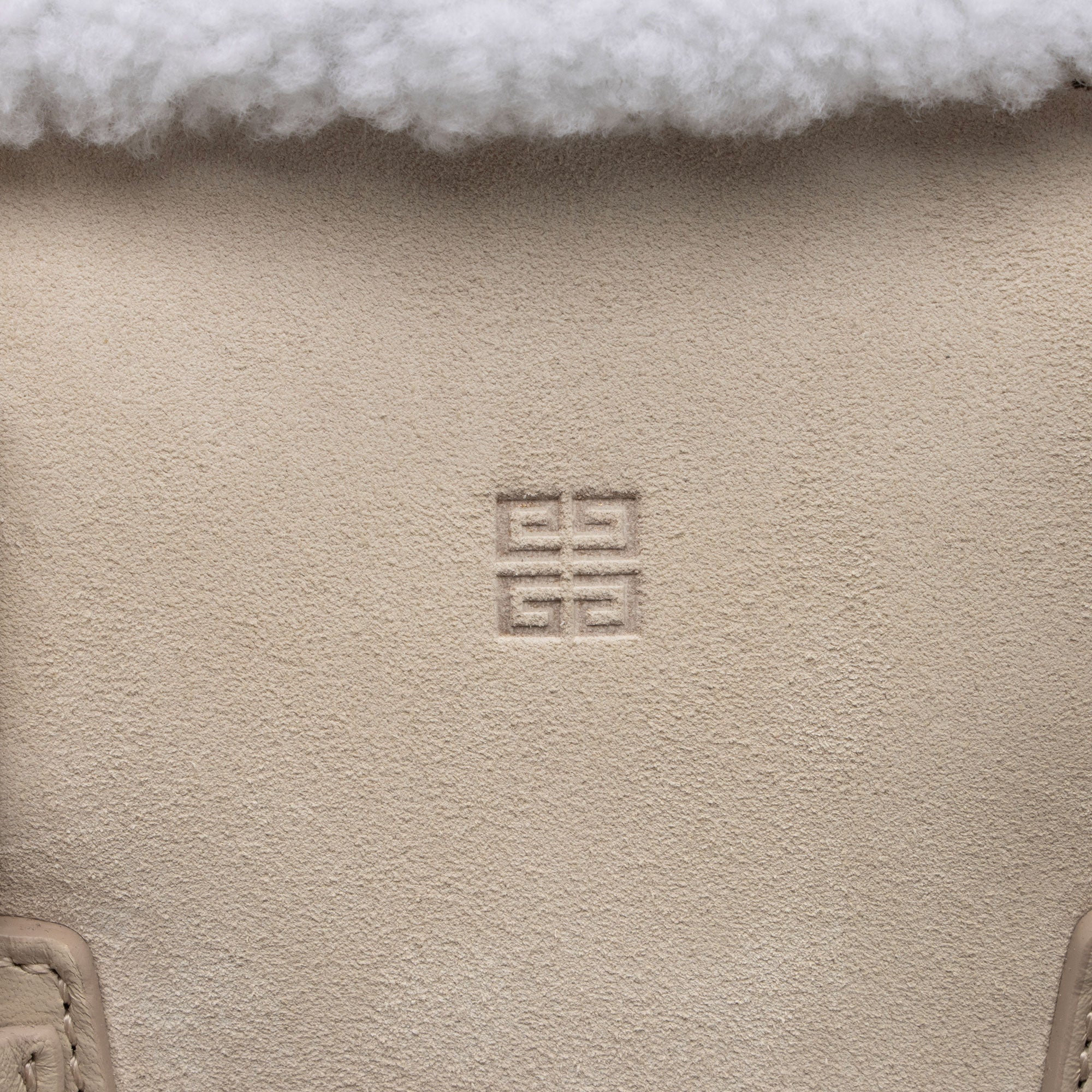 Givenchy Suede Shearling Antigona Small Satchel (SHF-JX84jh)