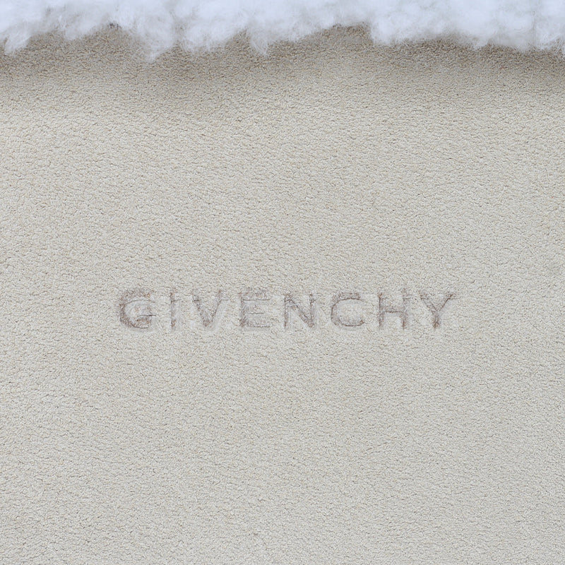 Givenchy Suede Shearling Antigona Small Satchel (SHF-aB1k6L)