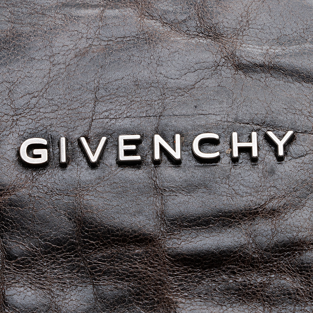 Givenchy Sheepskin Pepe Pandora Large Shoulder Bag (SHF-21646)