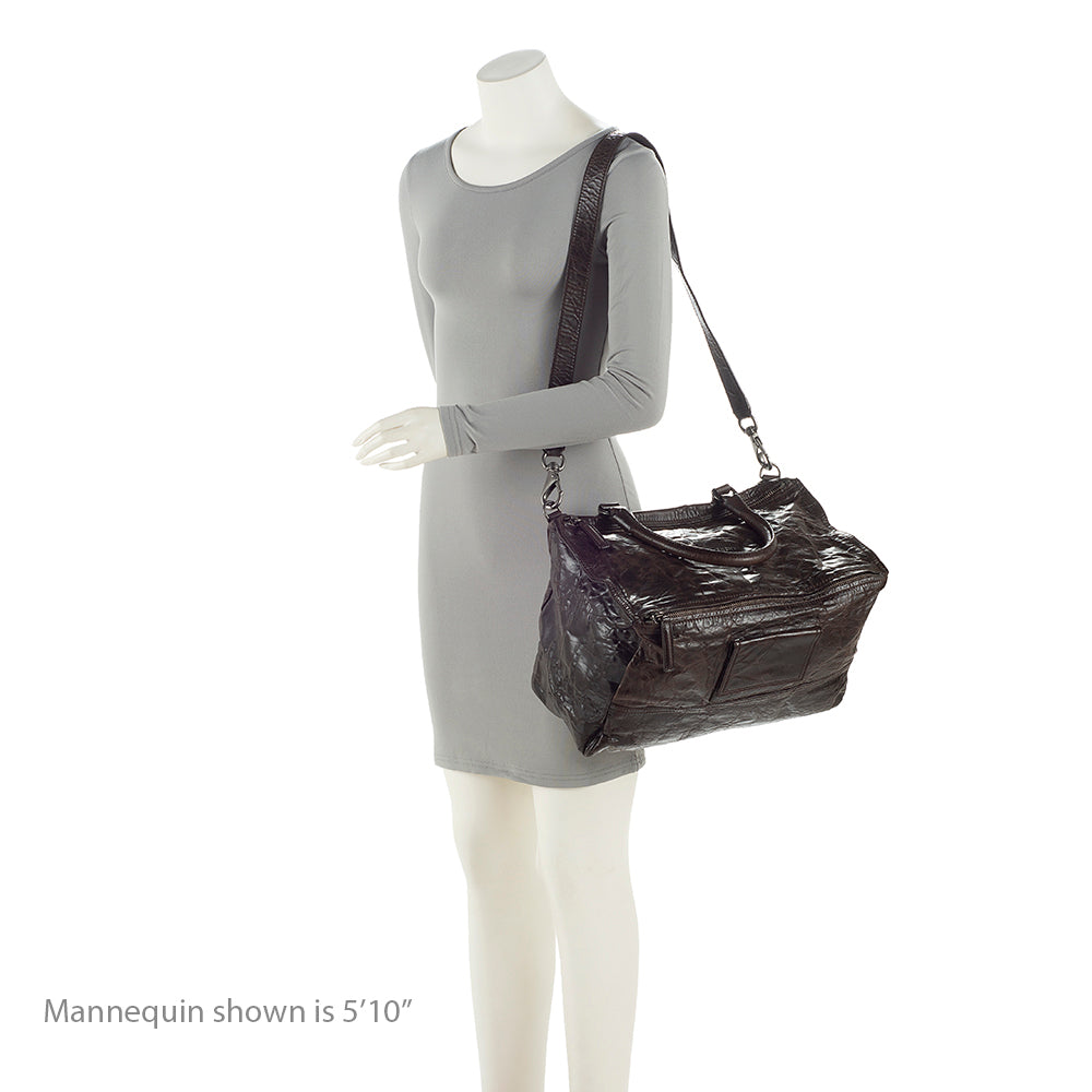 Givenchy Sheepskin Pepe Pandora Large Shoulder Bag (SHF-21646)