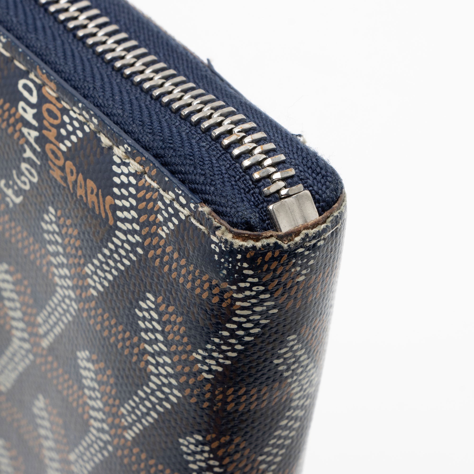 Goyard Goyardine Canvas Matignon GM Zip Wallet