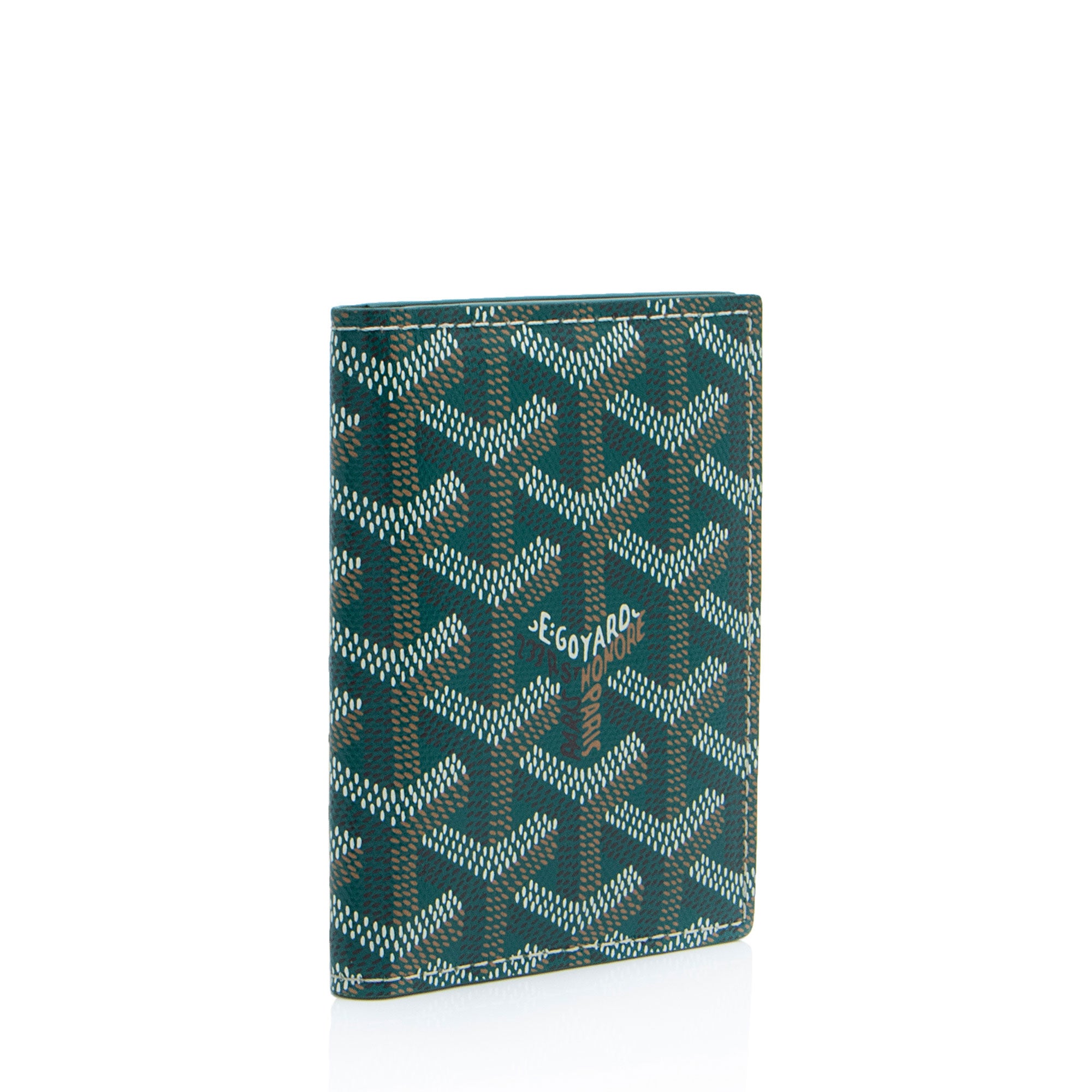 Goyard Goyardine Canvas Saint Marc Folding Card Case (SHF-MIZJnG)