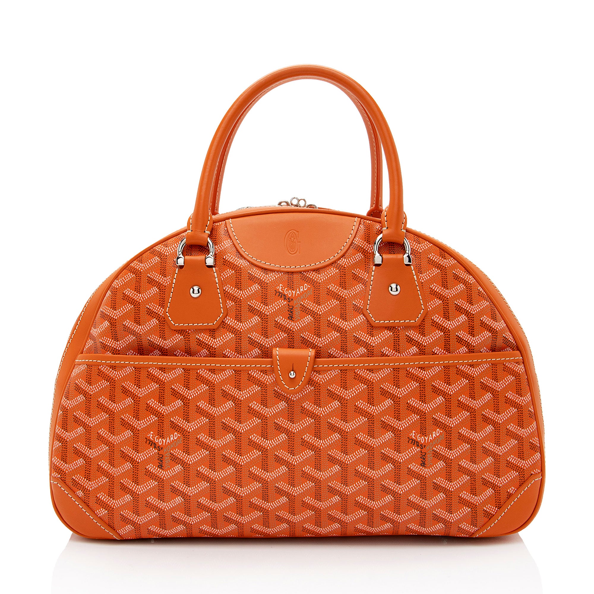 Goyard Goyardine Canvas St. Jeanne MM Satchel (SHF-uA6Bf7)