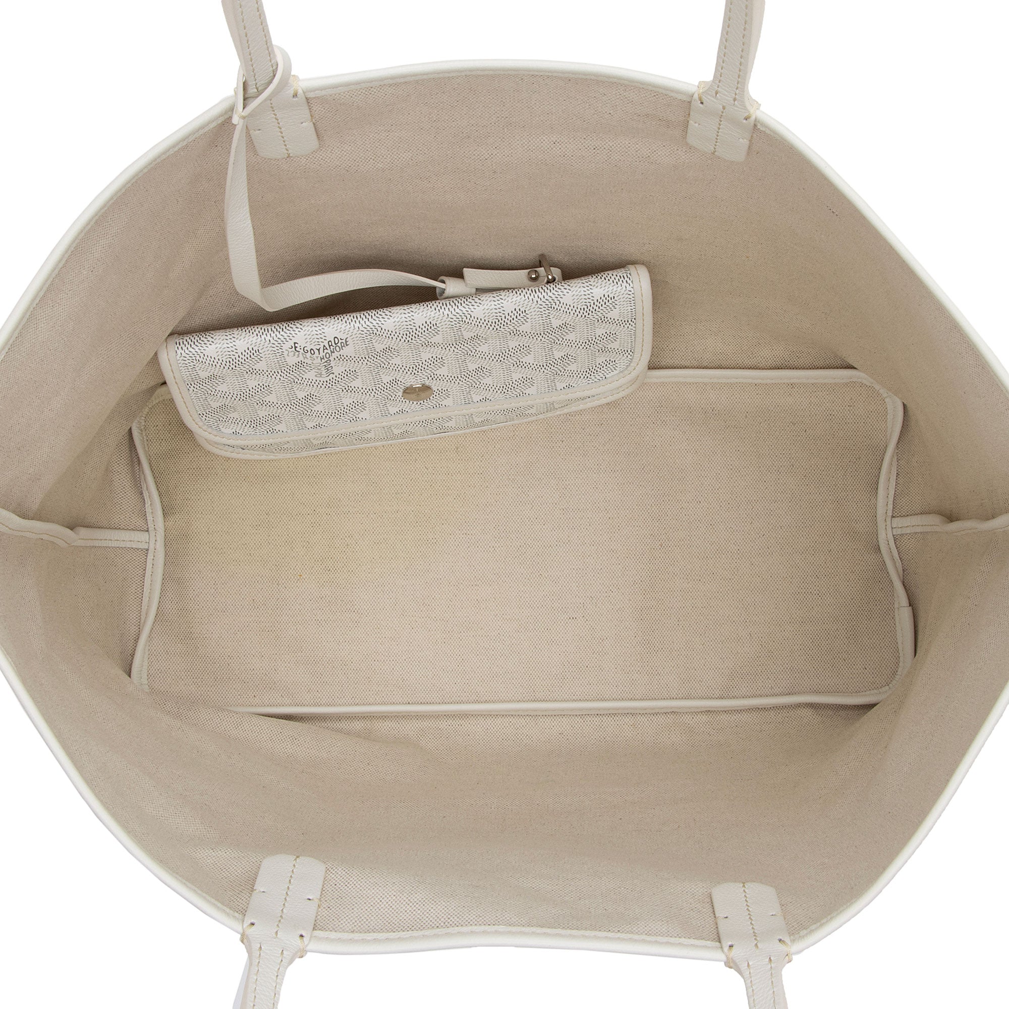 Goyard Goyardine Canvas St. Louis PM Tote (SHF-jQNG0d)