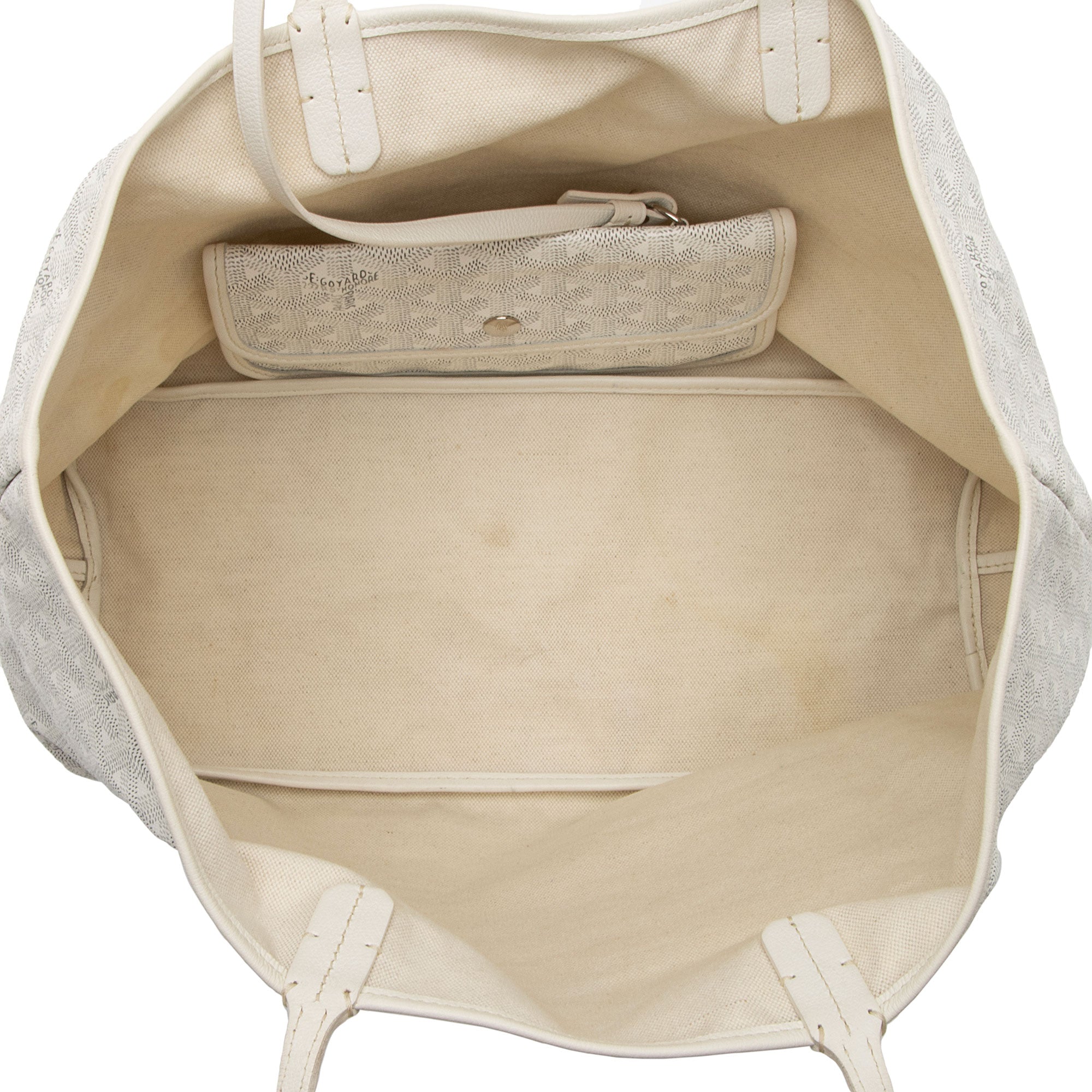 Goyard Goyardine Canvas St. Louis PM Tote (SHF-kVx7hP)