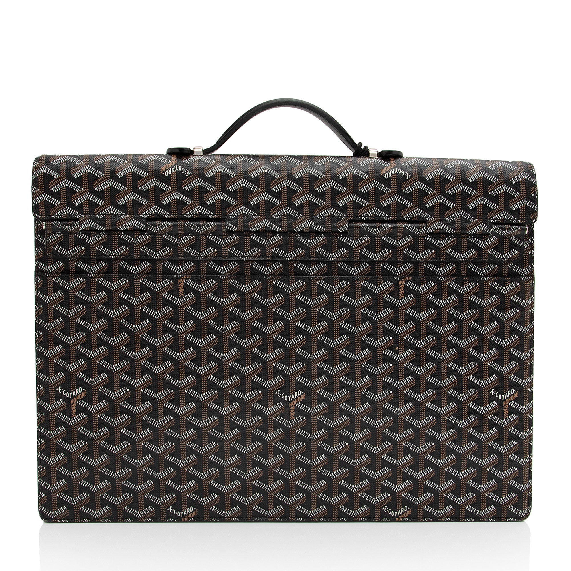 Goyard Goyardine Canvas Chypre Briefcase (SHF-Arrs2N)